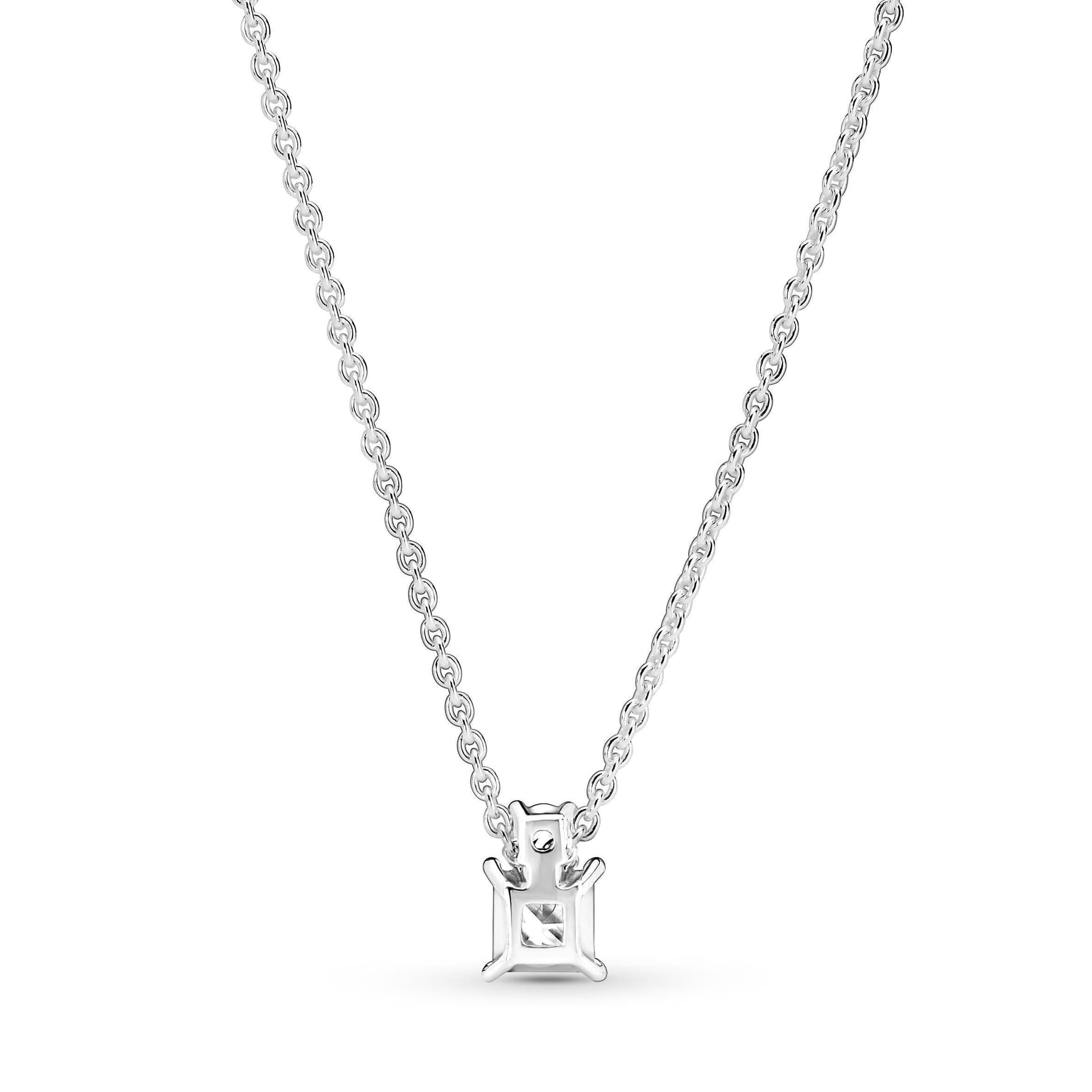 PANDORA - Collana con pendente rotondo e quadrato scintillante in Collane Alba Gioielli - Casoria, commercioVirtuoso.it