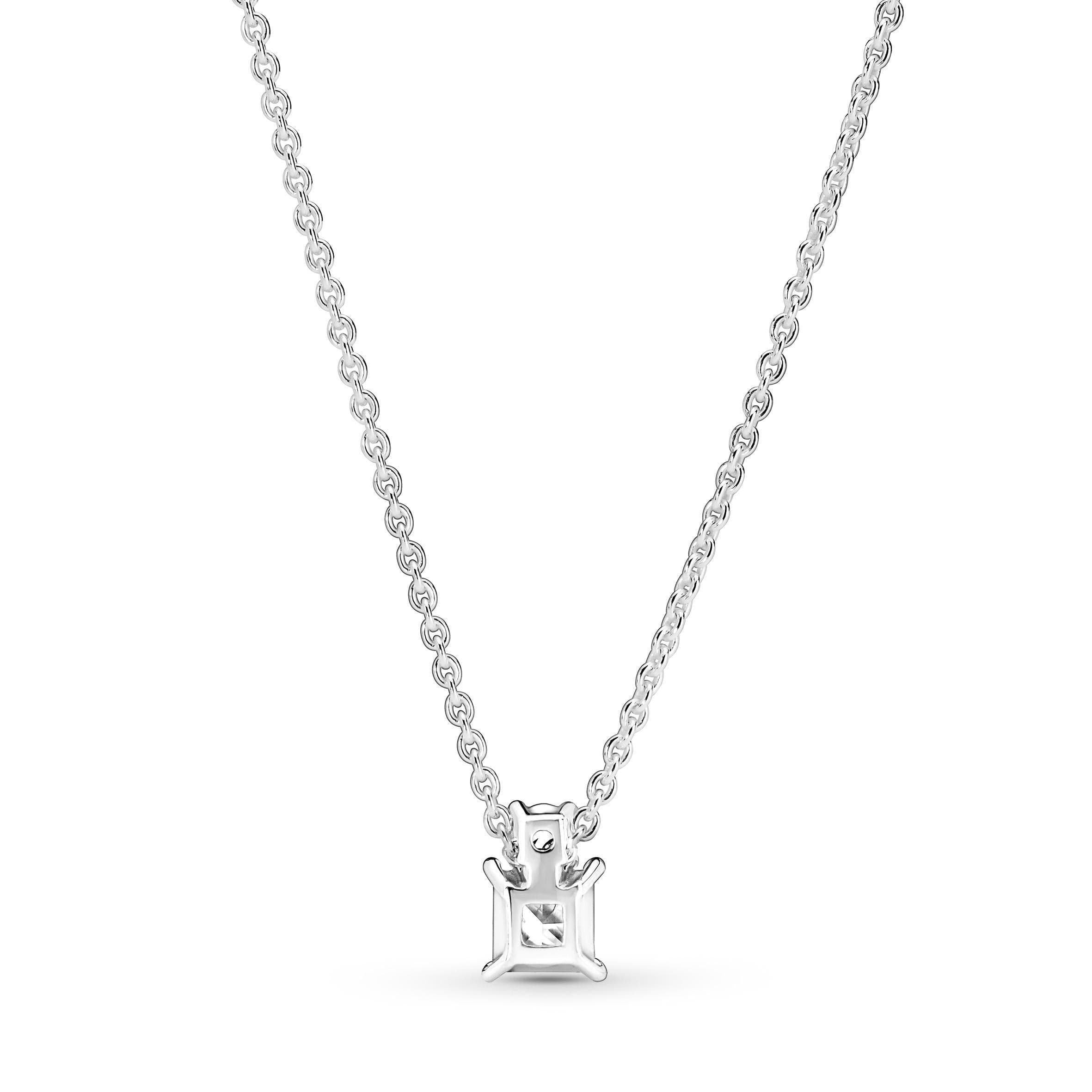 PANDORA - Collana con pendente rotondo e quadrato scintillante in Collane Alba Gioielli - Casoria, commercioVirtuoso.it