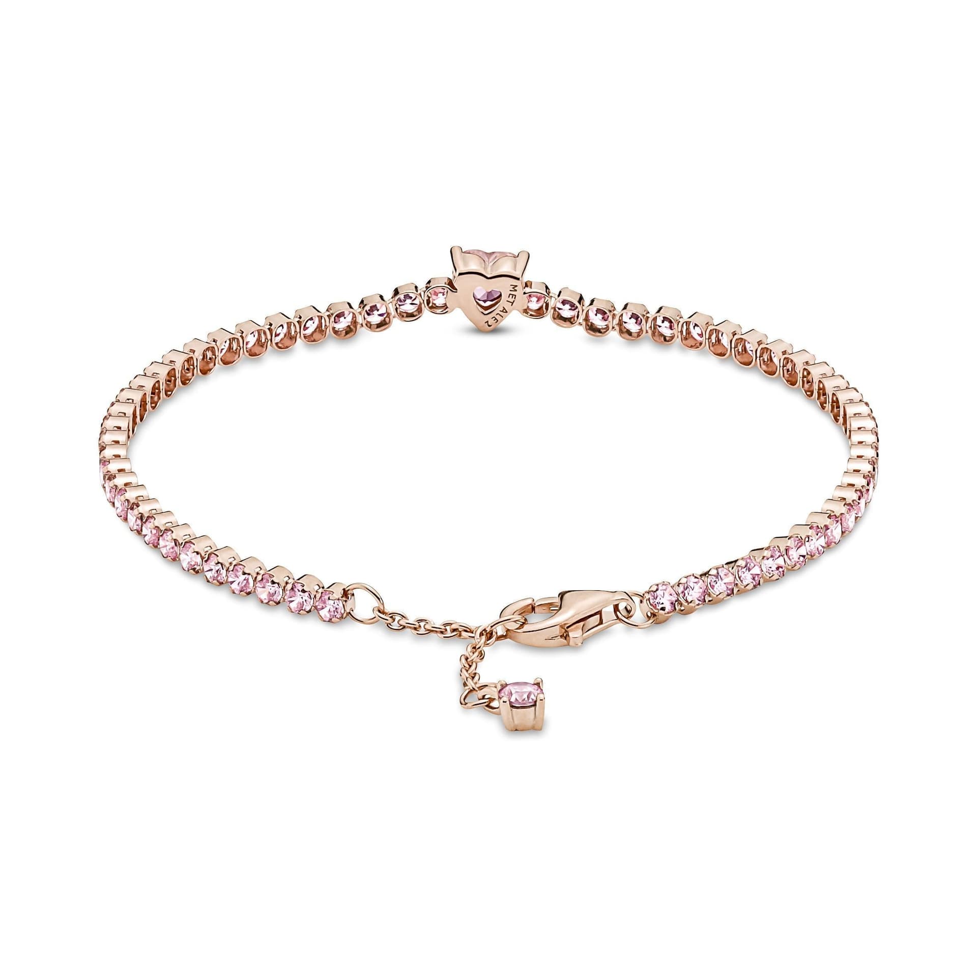 PANDORA  - Bracciale tennis con pavé scintillante rosa in Bracciali Alba Gioielli - Casoria, commercioVirtuoso.it