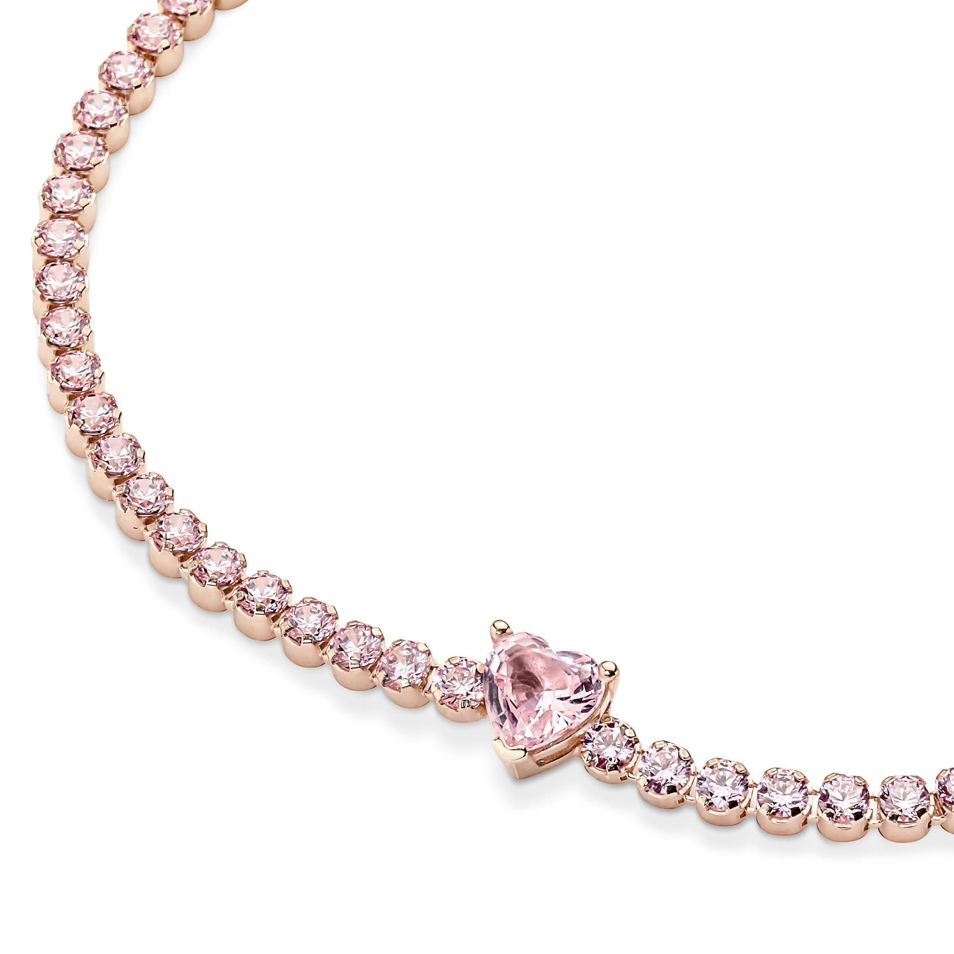 PANDORA  - Bracciale tennis con pavé scintillante rosa in Bracciali Alba Gioielli - Casoria, commercioVirtuoso.it