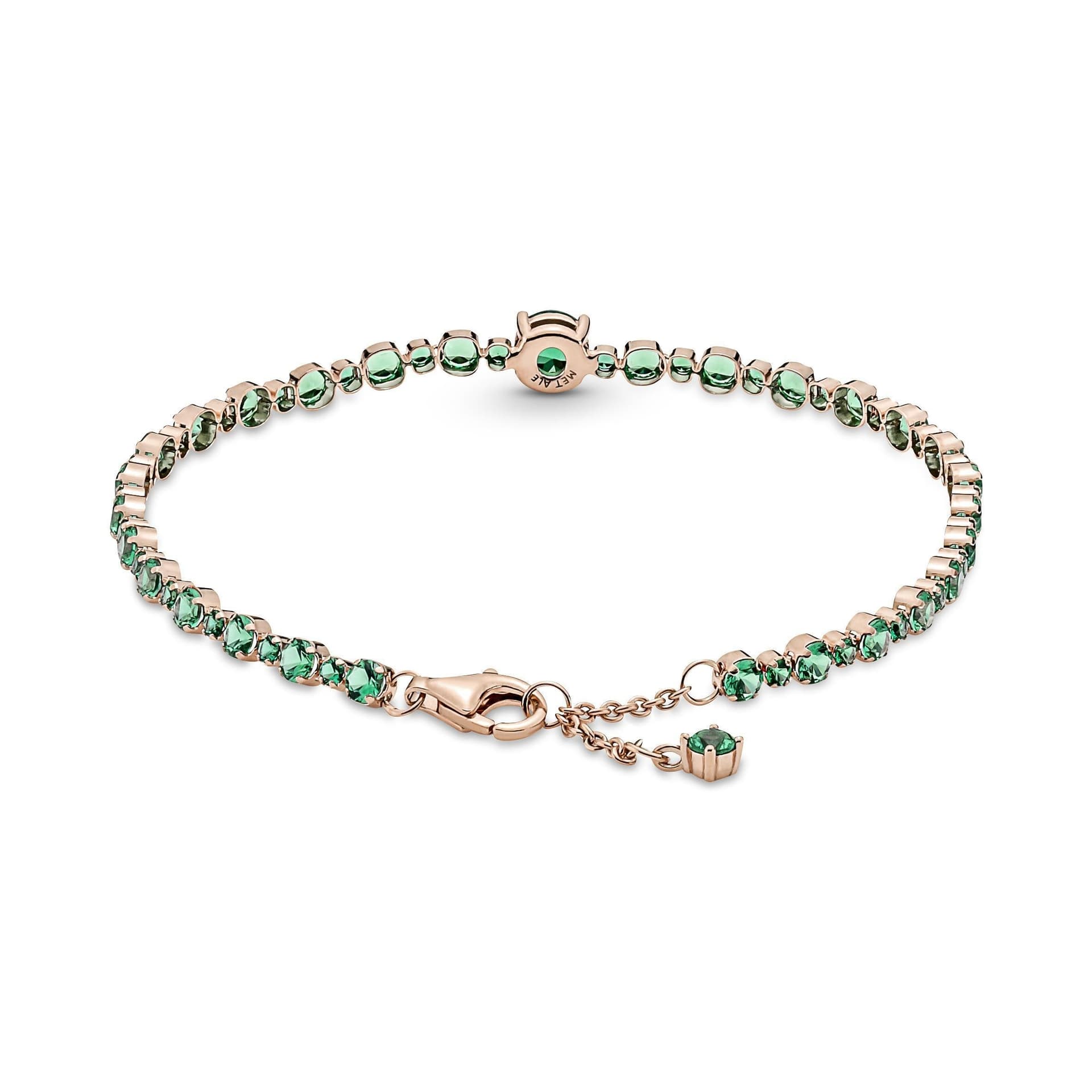 PANDORA  - Bracciale tennis con pavé scintillante verde in Bracciali Alba Gioielli - Casoria, commercioVirtuoso.it