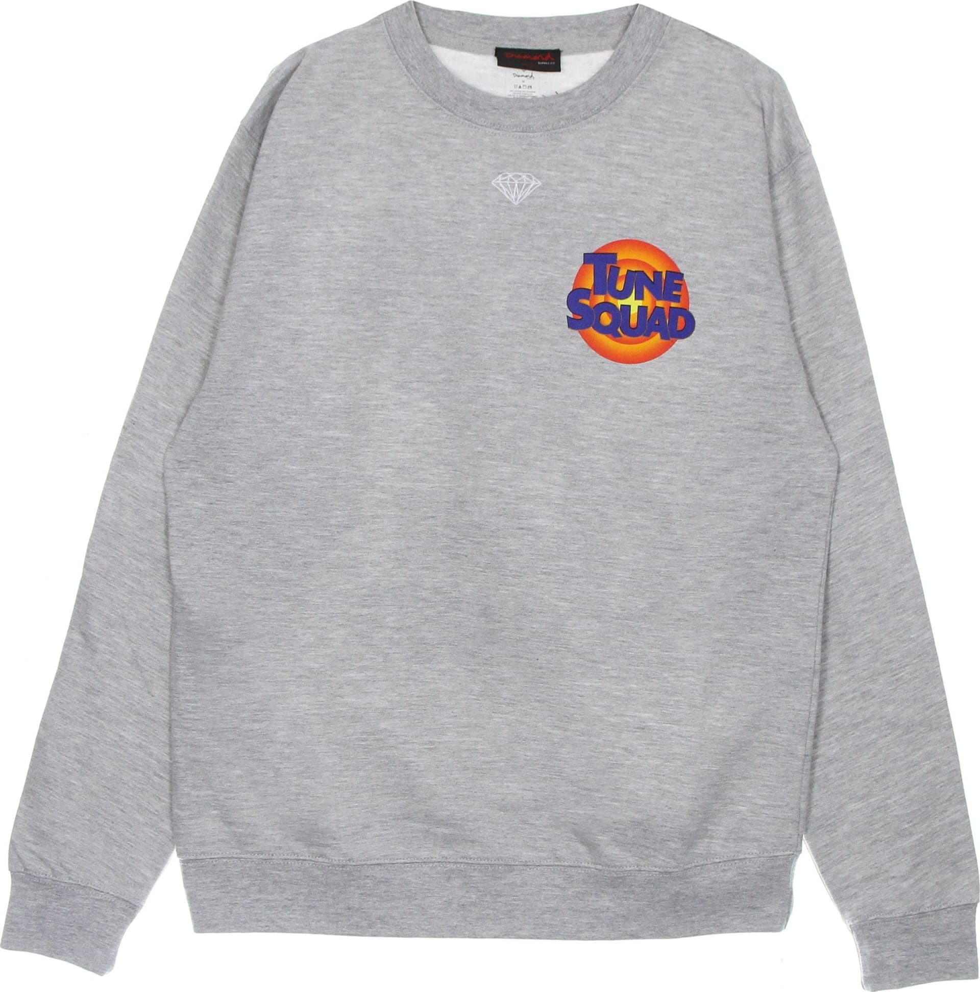 DIAMOND SUPPLY Felpa Girocollo Uomo Bugs Bunny Crew X Space Jam 2 Heather Grey da uomo in Felpe con cappuccio Drestige - Casamassima, commercioVirtuoso.it