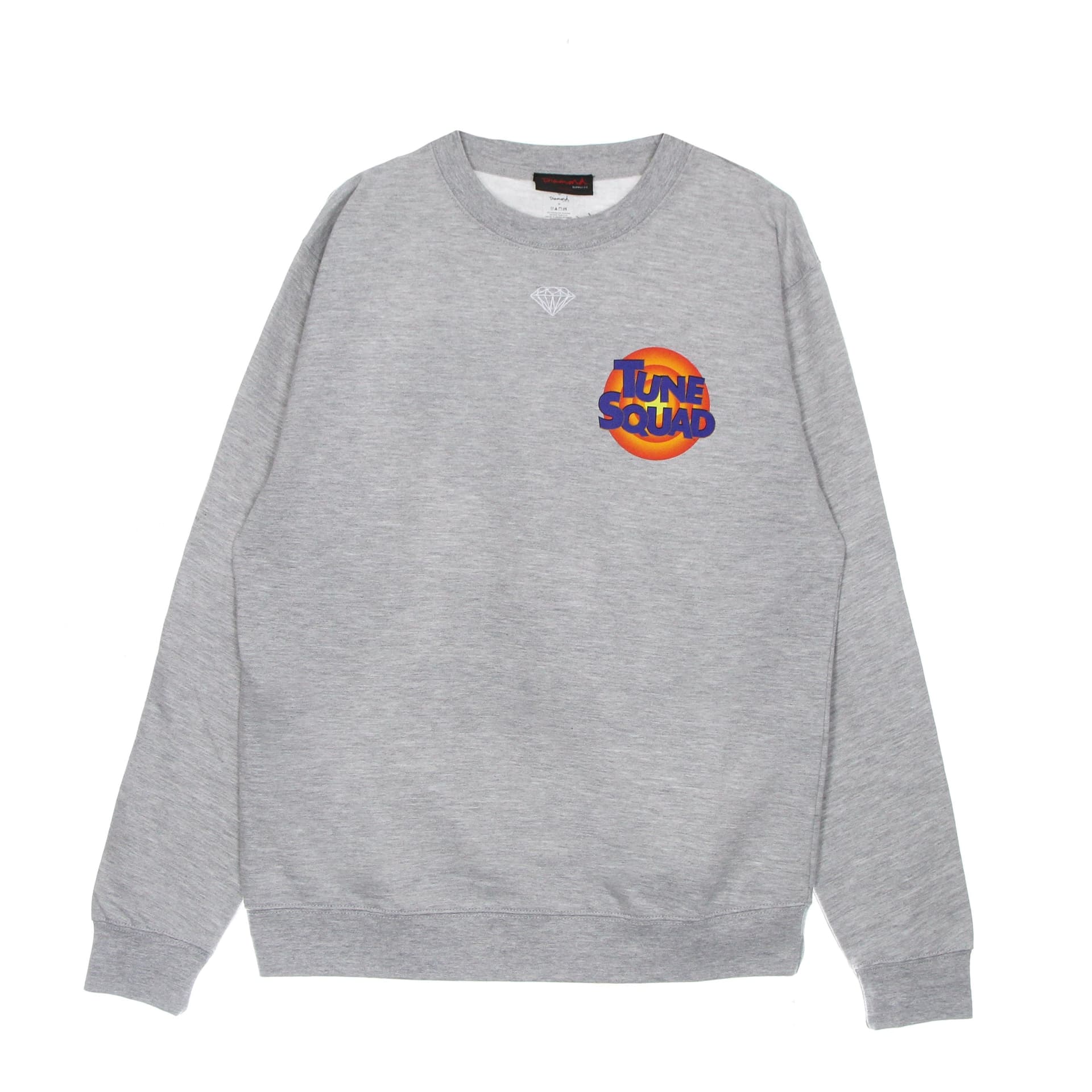 DIAMOND SUPPLY Felpa Girocollo Uomo Bugs Bunny Crew X Space Jam 2 Heather Grey da uomo in Felpe con cappuccio Drestige - Casamassima, commercioVirtuoso.it