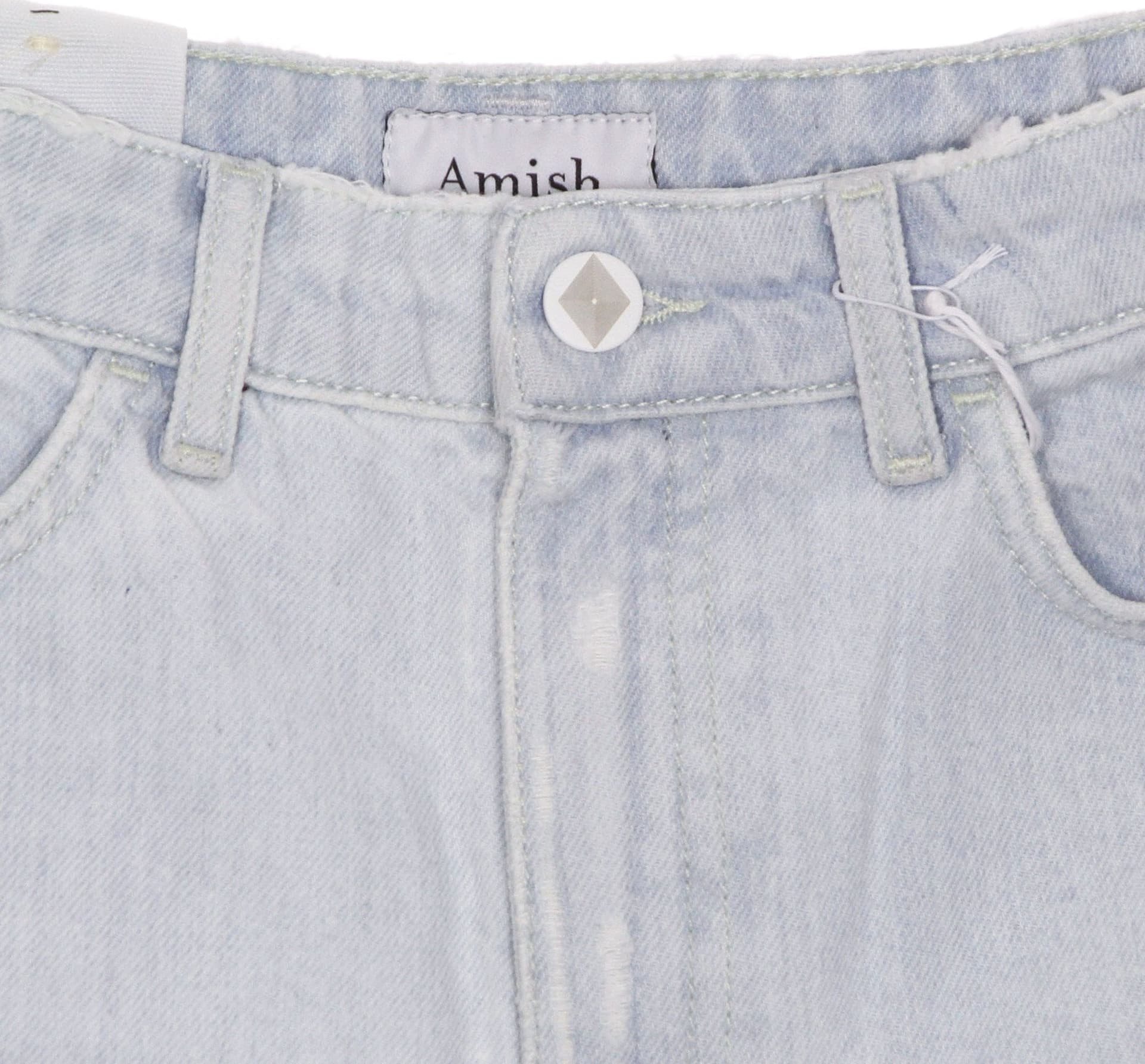 AMISH Jeans Corto Donna Short Ivy Amish Denim Hyper Bleach da donna in Pantaloncini Drestige - Casamassima, commercioVirtuoso.it