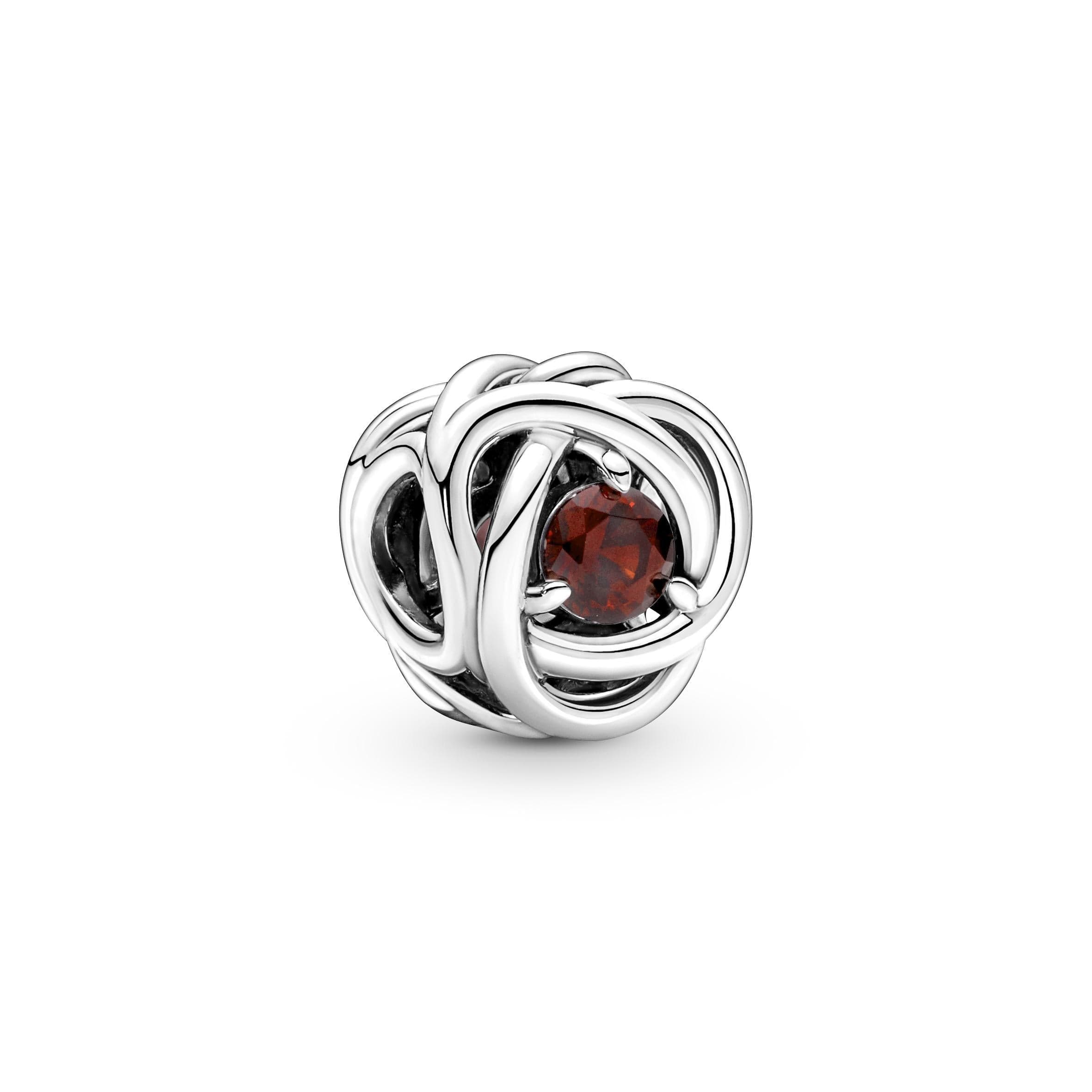 PANDORA - Charm Cerchio Eterno Rosso Scuro in Bead Charm Alba Gioielli - Casoria, commercioVirtuoso.it