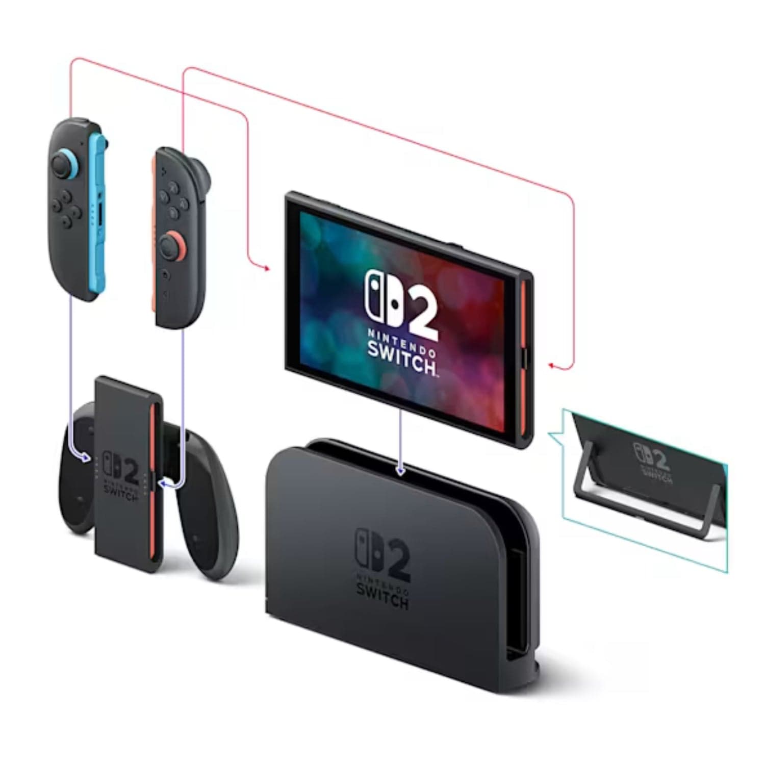 Nintendo Switch 2 console da gioco portatile 20,1 cm (7.9") 256 GB Touch screen Wi-Fi Nero