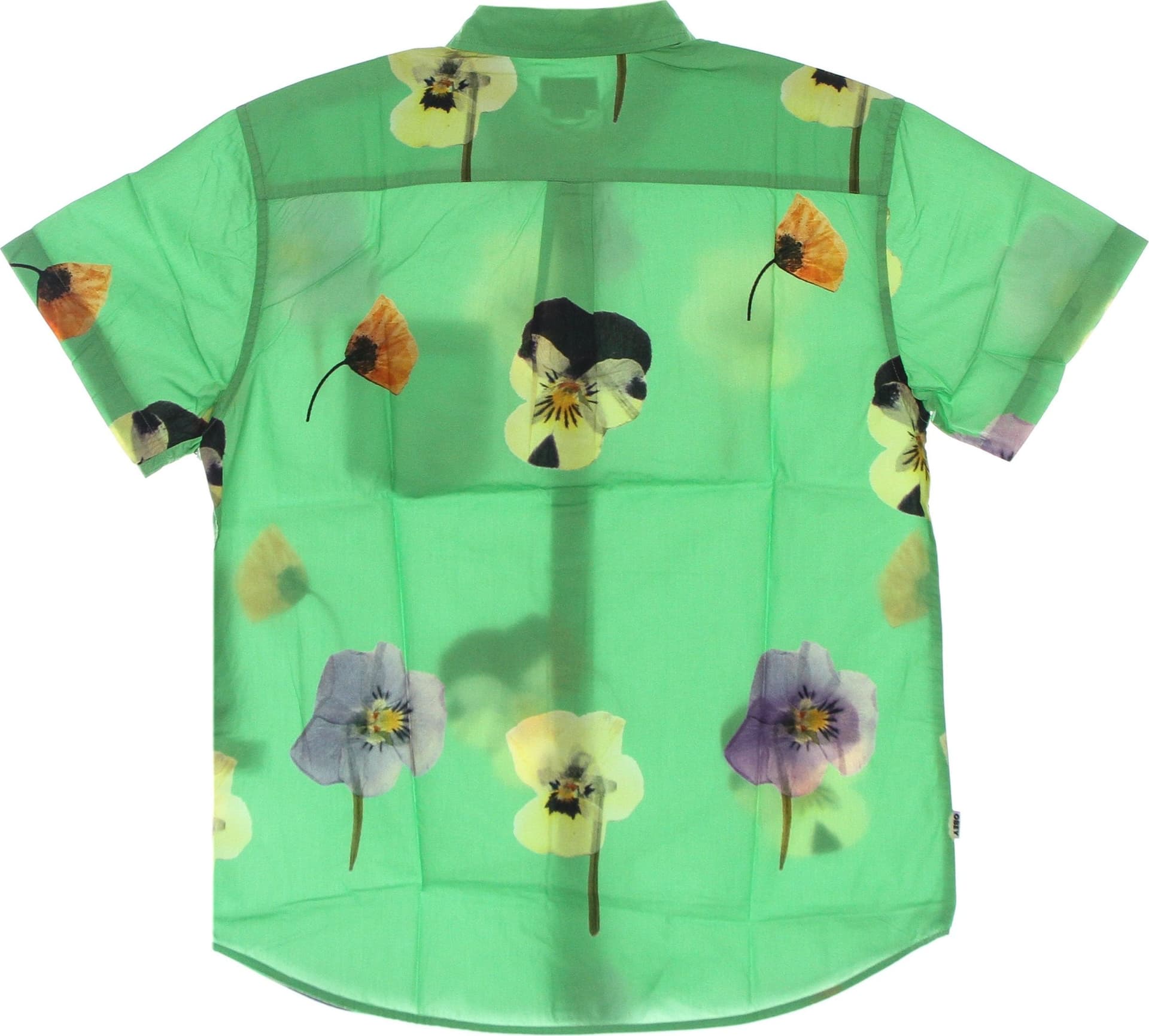 OBEY Camicia Manica Corta Uomo Redux Woven Seaweed Green Multi da uomo in Camicie casual Drestige - Casamassima, commercioVirtuoso.it