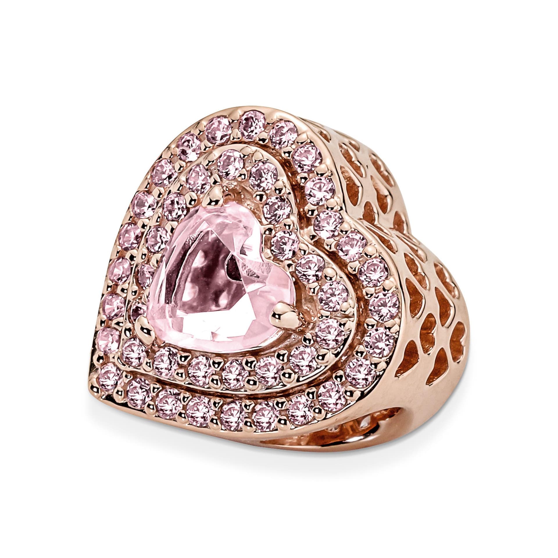 PANDORA  - Charm a cuore in rilievo scintillante in Bead Charm Alba Gioielli - Casoria, commercioVirtuoso.it