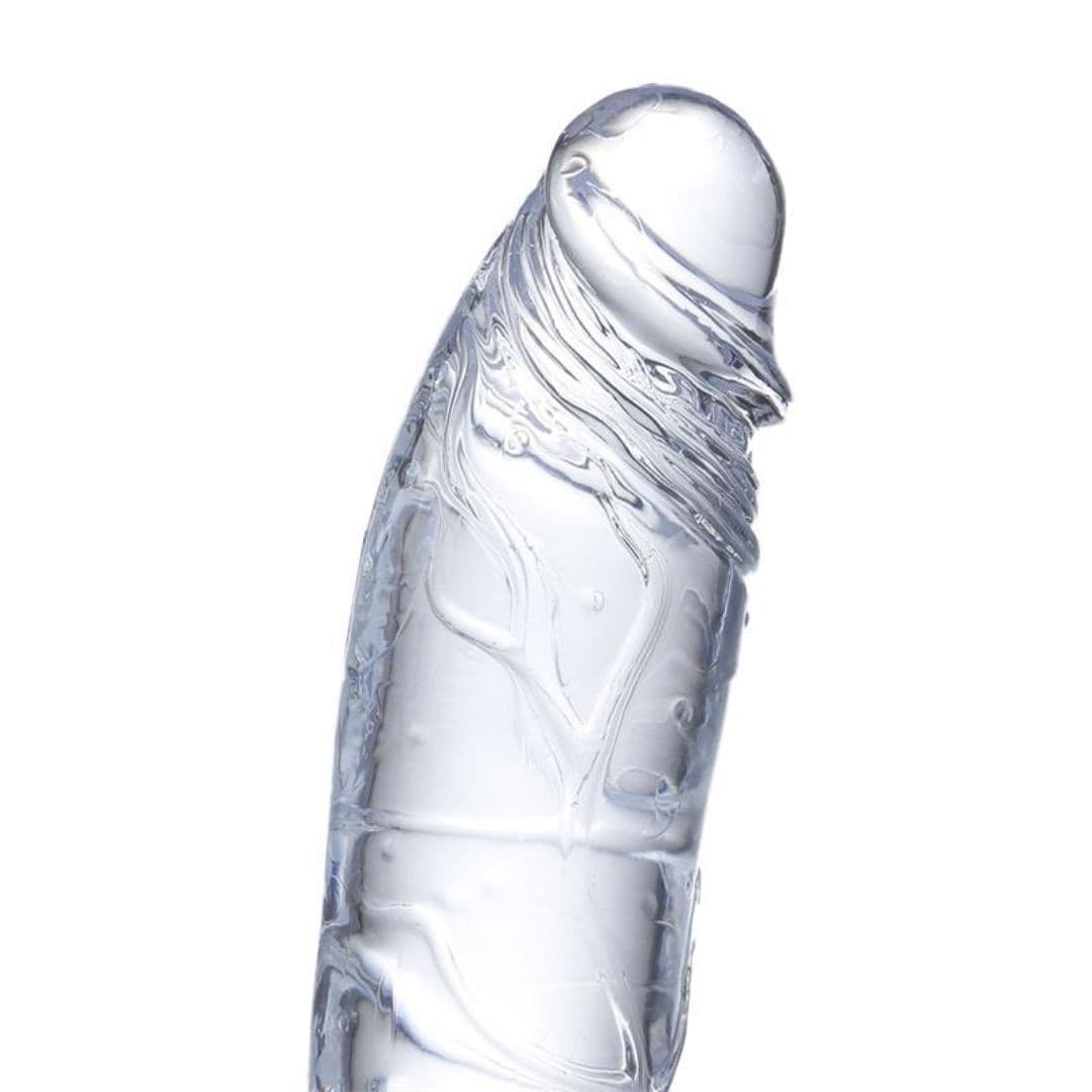 Dildo Realistico Trasparente con Ventosa in Jelly Glazed Clear 21,5cm in Dildo realistici Sexy Tentazioni - Siracusa, commercioVirtuoso.it