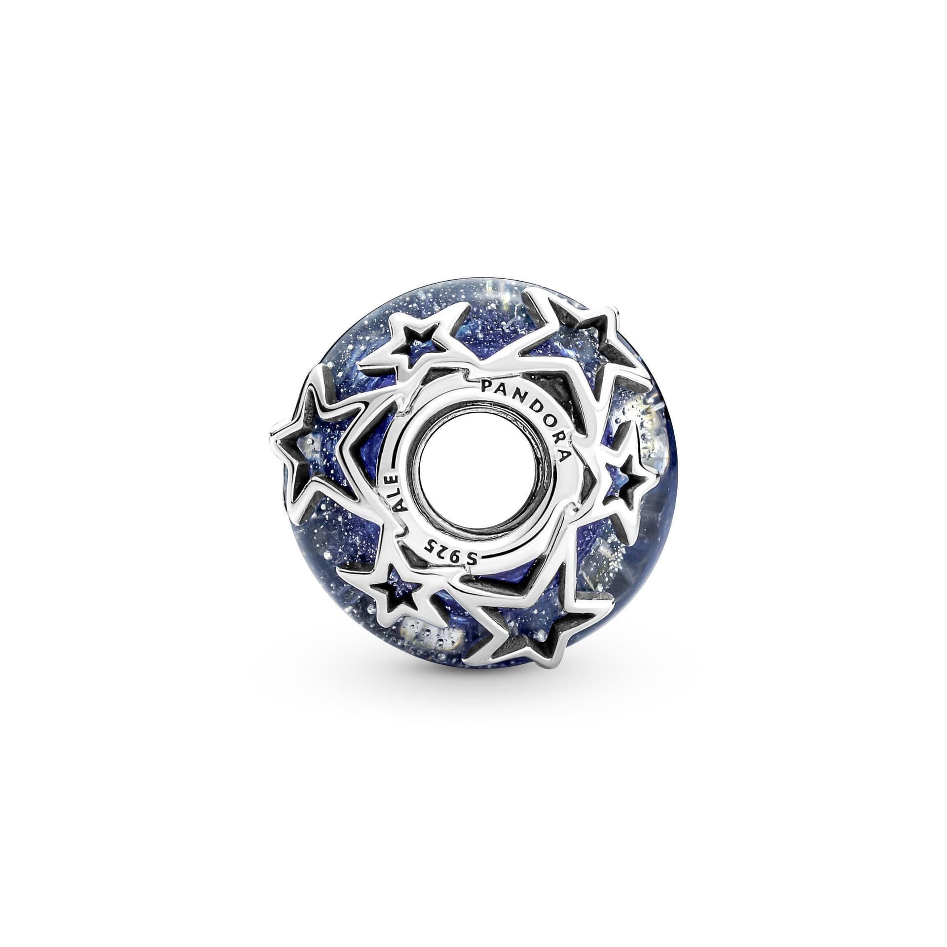 PANDORA  - Charm in vetro di Murano Galassia blu e stella in Bead Charm Alba Gioielli - Casoria, commercioVirtuoso.it