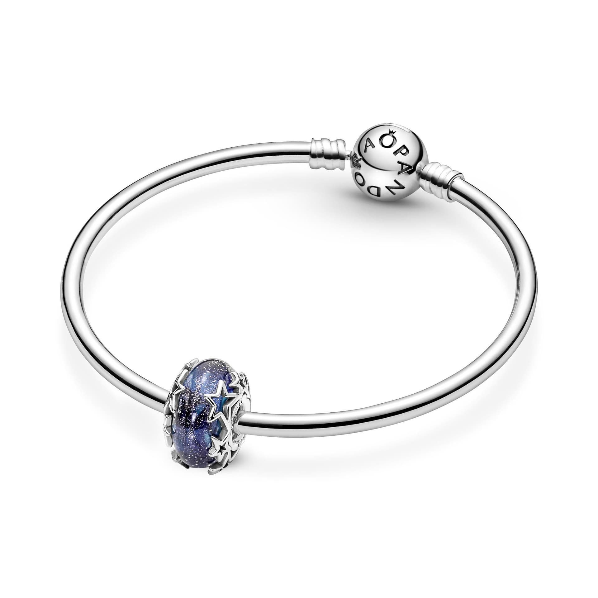 PANDORA  - Charm in vetro di Murano Galassia blu e stella in Bead Charm Alba Gioielli - Casoria, commercioVirtuoso.it