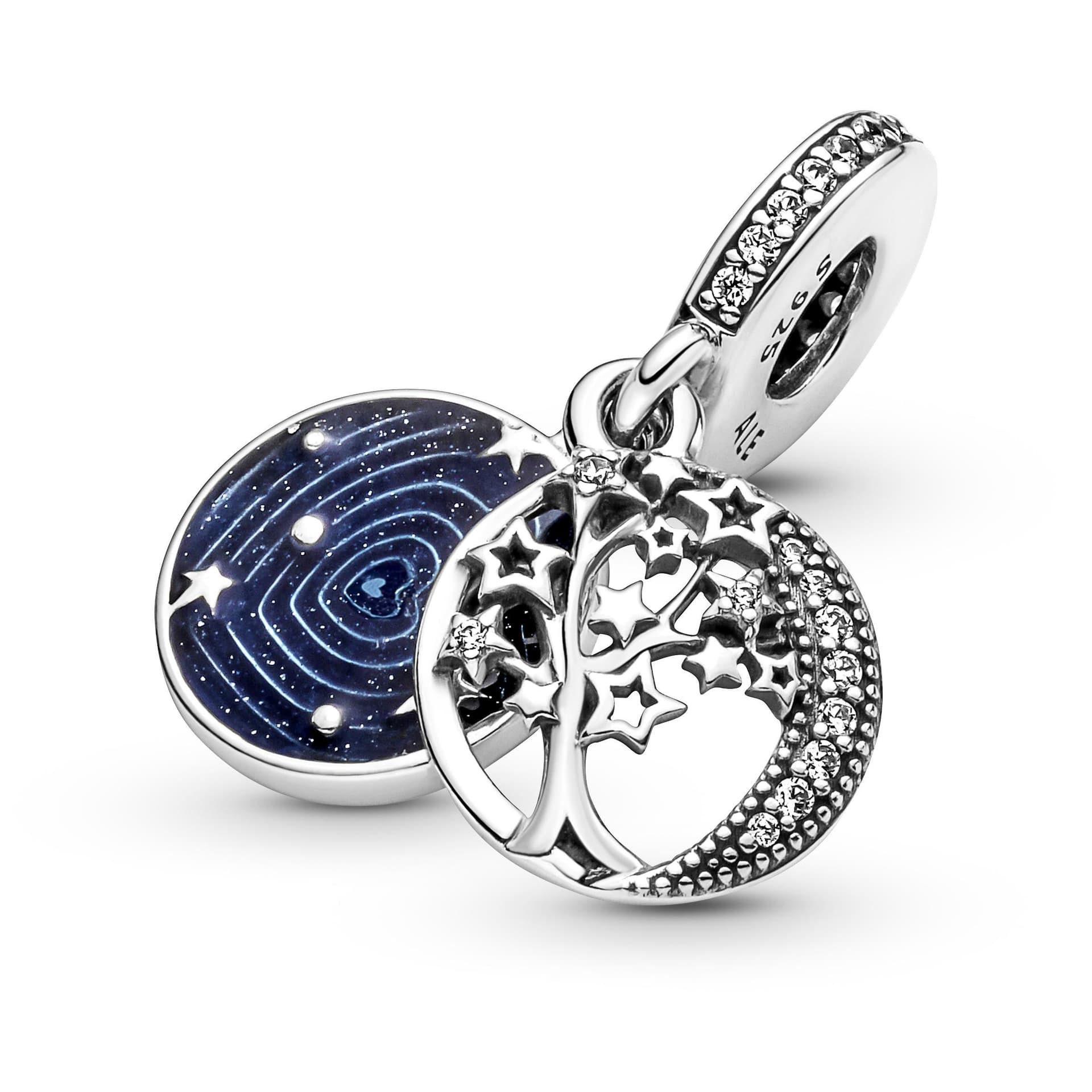 PANDORA - Charm pendente doppio Albero, luna e galassia in Bead Charm Alba Gioielli - Casoria, commercioVirtuoso.it