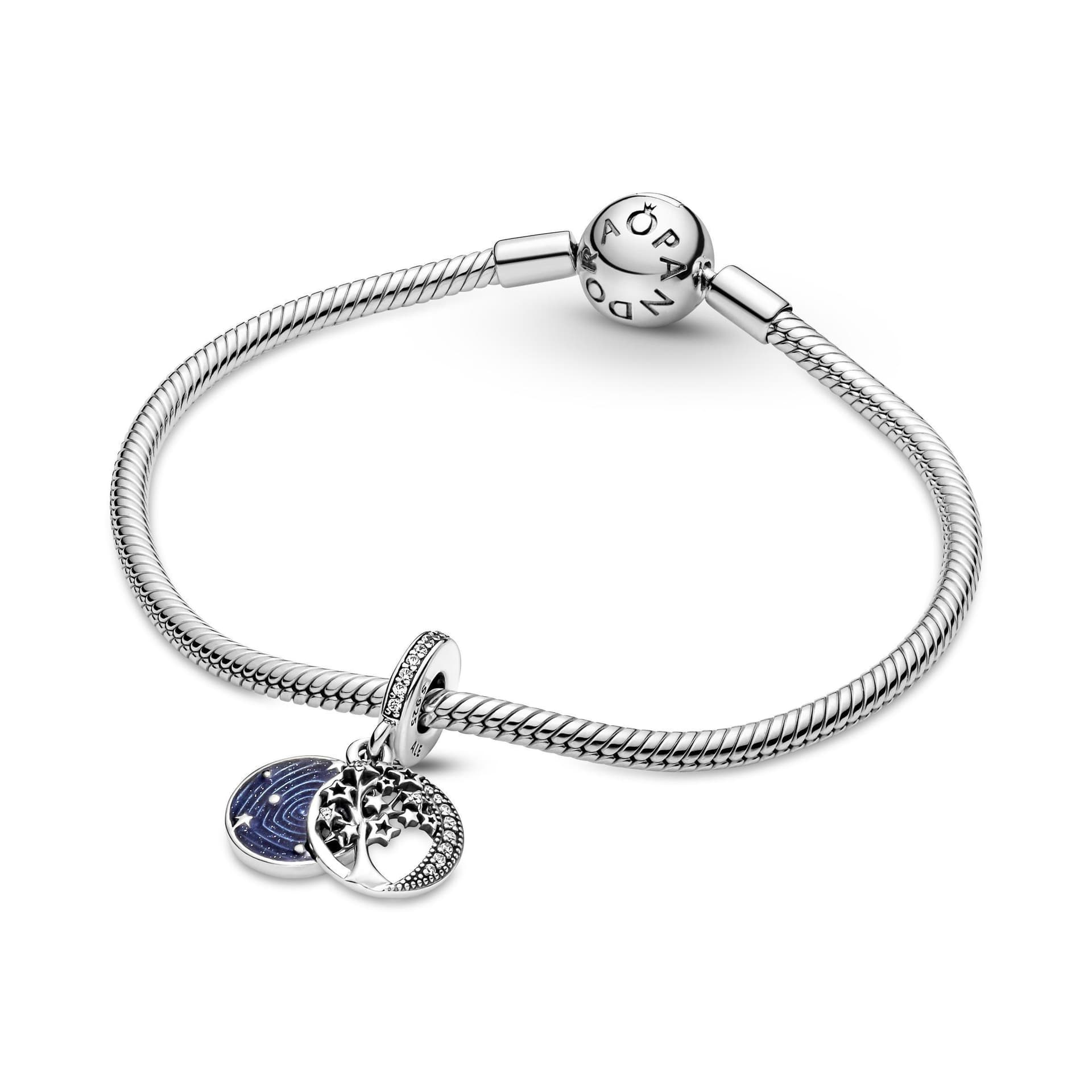 PANDORA - Charm pendente doppio Albero, luna e galassia in Bead Charm Alba Gioielli - Casoria, commercioVirtuoso.it