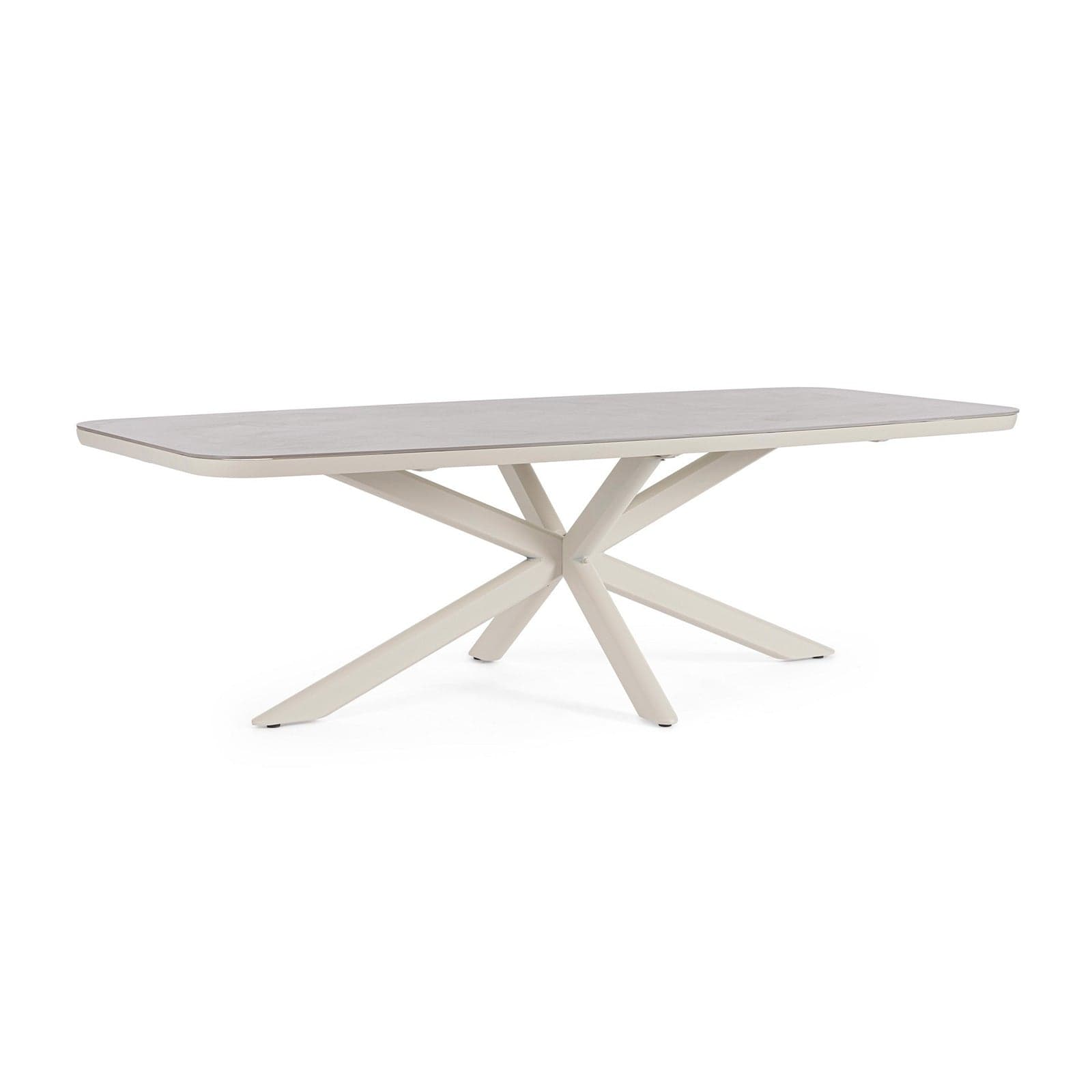 Tavolo "Isacco" struttura in alluminio verniciato a polvere 240 x h 75 cm - 7