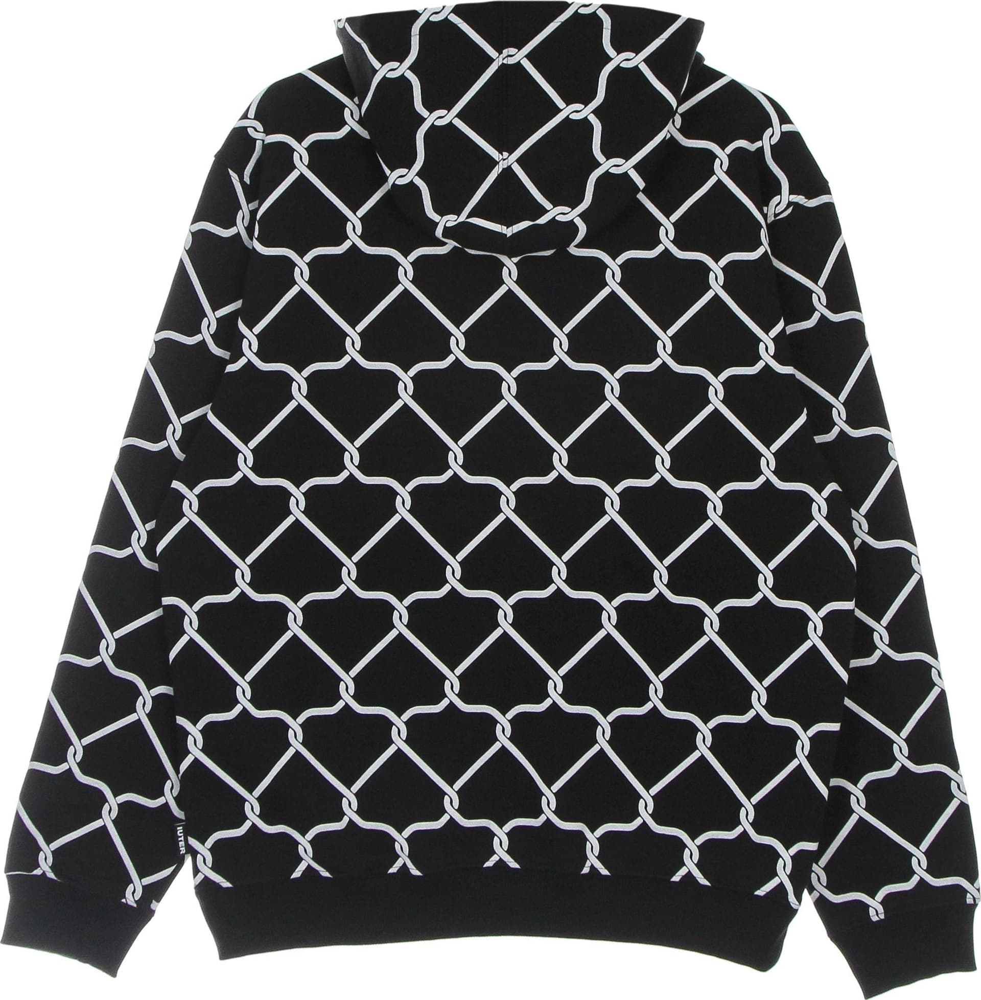 IUTER Felpa Leggera Cappuccio Uomo Net Hoodie Black da uomo in Felpe con cappuccio Drestige - Casamassima, commercioVirtuoso.it