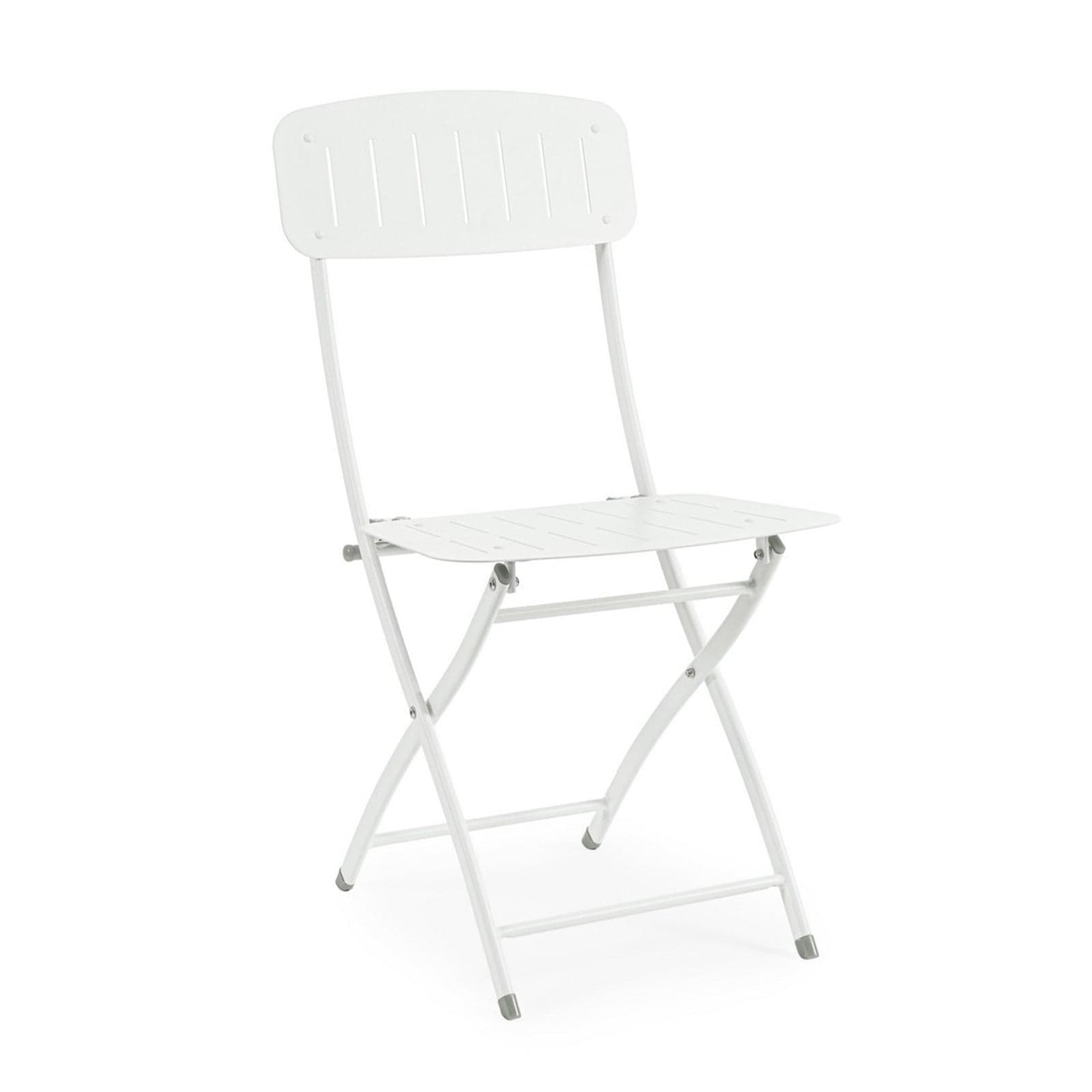 Sedia "Yvonne" struttura in acciaio trattato per esterno – Bianco, Confezione da 1 Pezzo – Bizzotto Homemotion