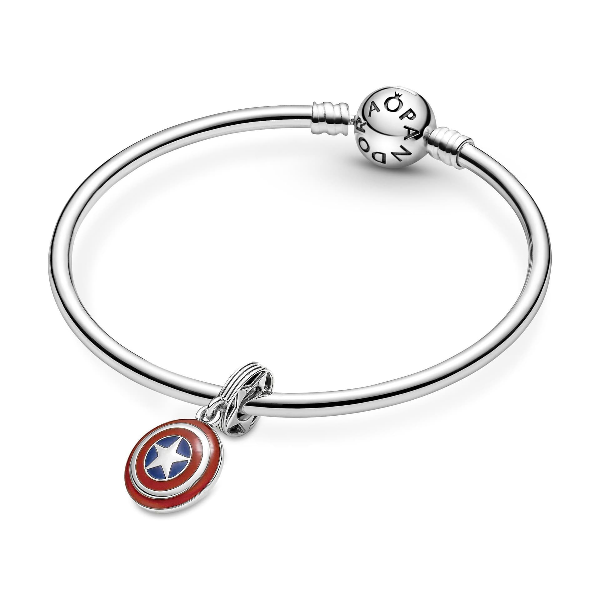 PANDORA - Marvel, Avengers, Pendente Scudo di Captain America in Bead Charm Alba Gioielli - Casoria, commercioVirtuoso.it