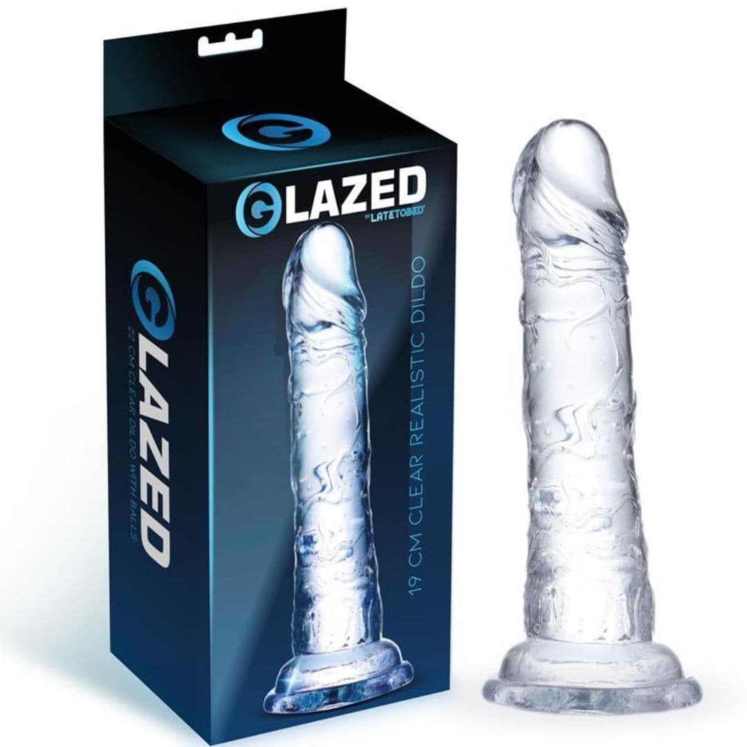 Dildo Trasparente con Ventosa Crystal Glazed 19cm in Dildo realistici Sexy Tentazioni - Siracusa, commercioVirtuoso.it