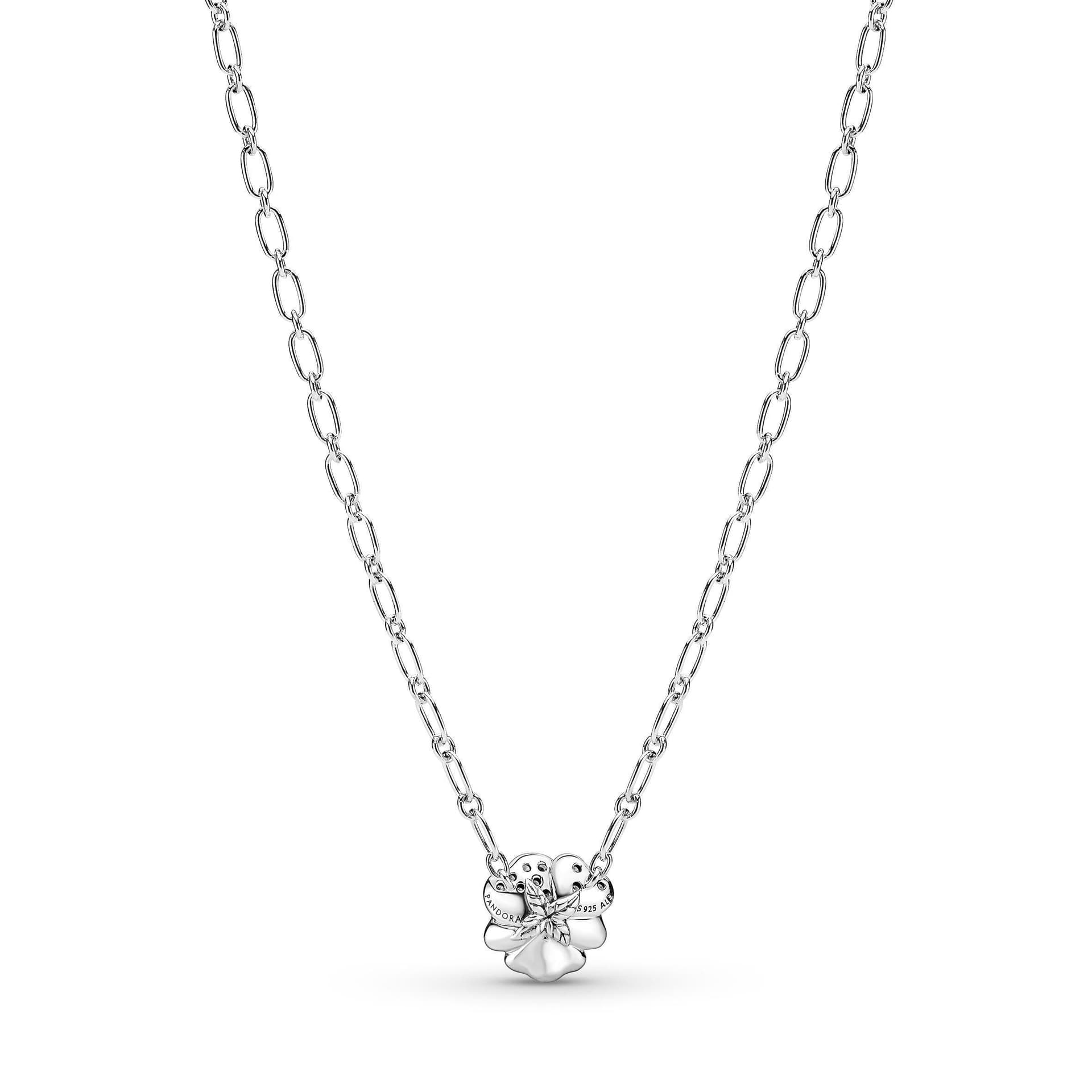 PANDORA - Collana Pendente Viola del Pensiero Blu Luminsa in Collane Alba Gioielli - Casoria, commercioVirtuoso.it