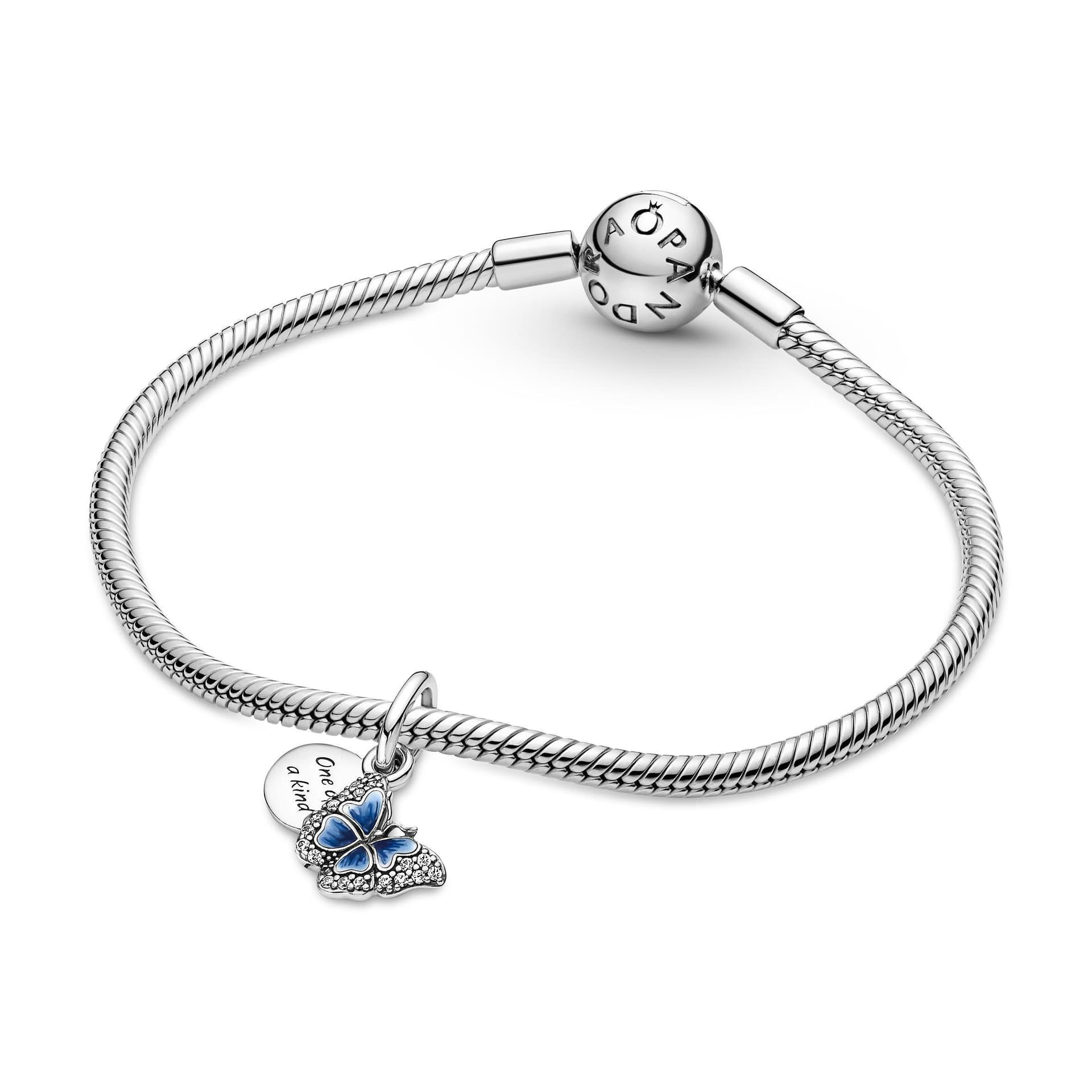 PANDORA - Charm Pendente Farfalla Blu in Bead Charm Alba Gioielli - Casoria, commercioVirtuoso.it