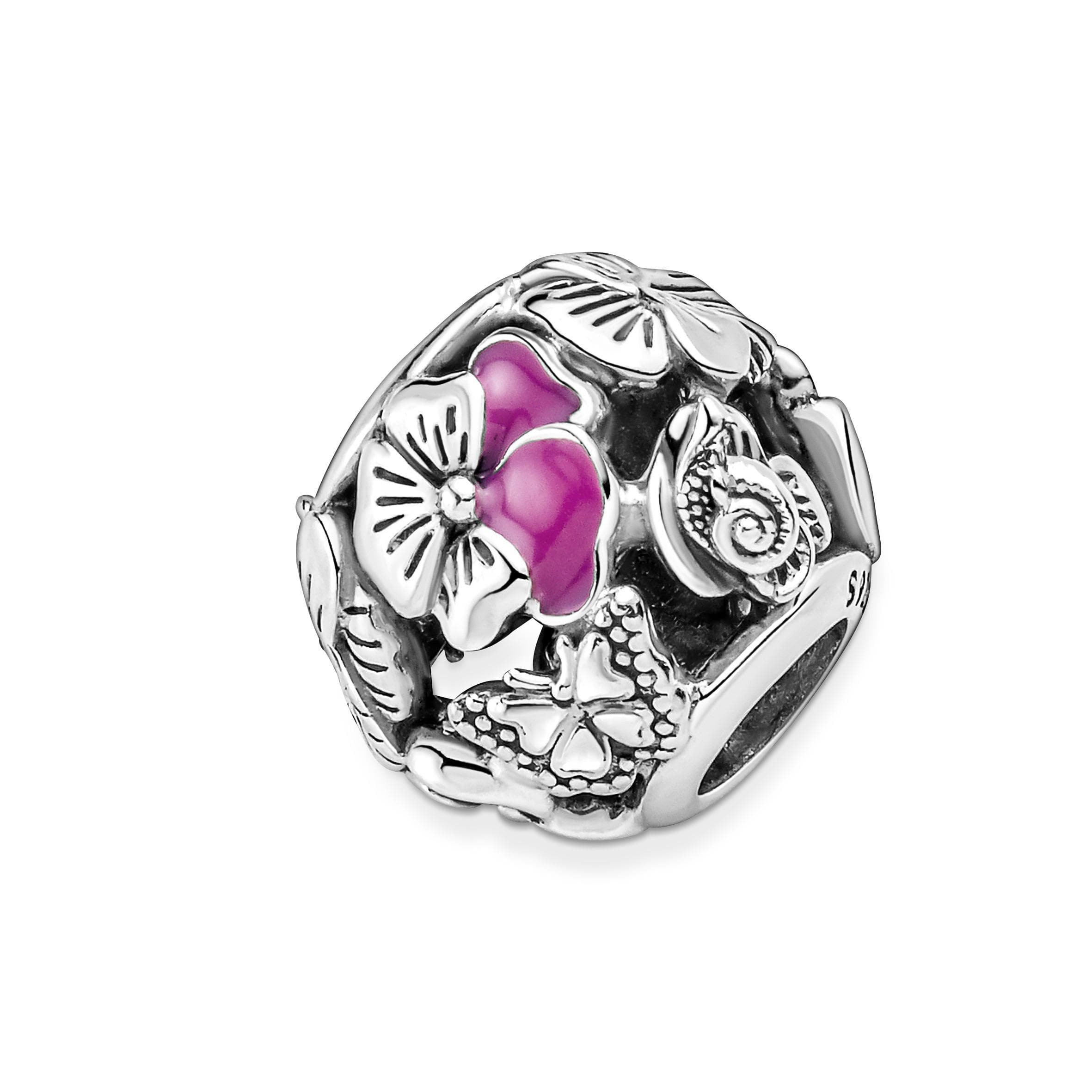PANDORA - Charm Openwork Viole del Pensiero in Bead Charm Alba Gioielli - Casoria, commercioVirtuoso.it