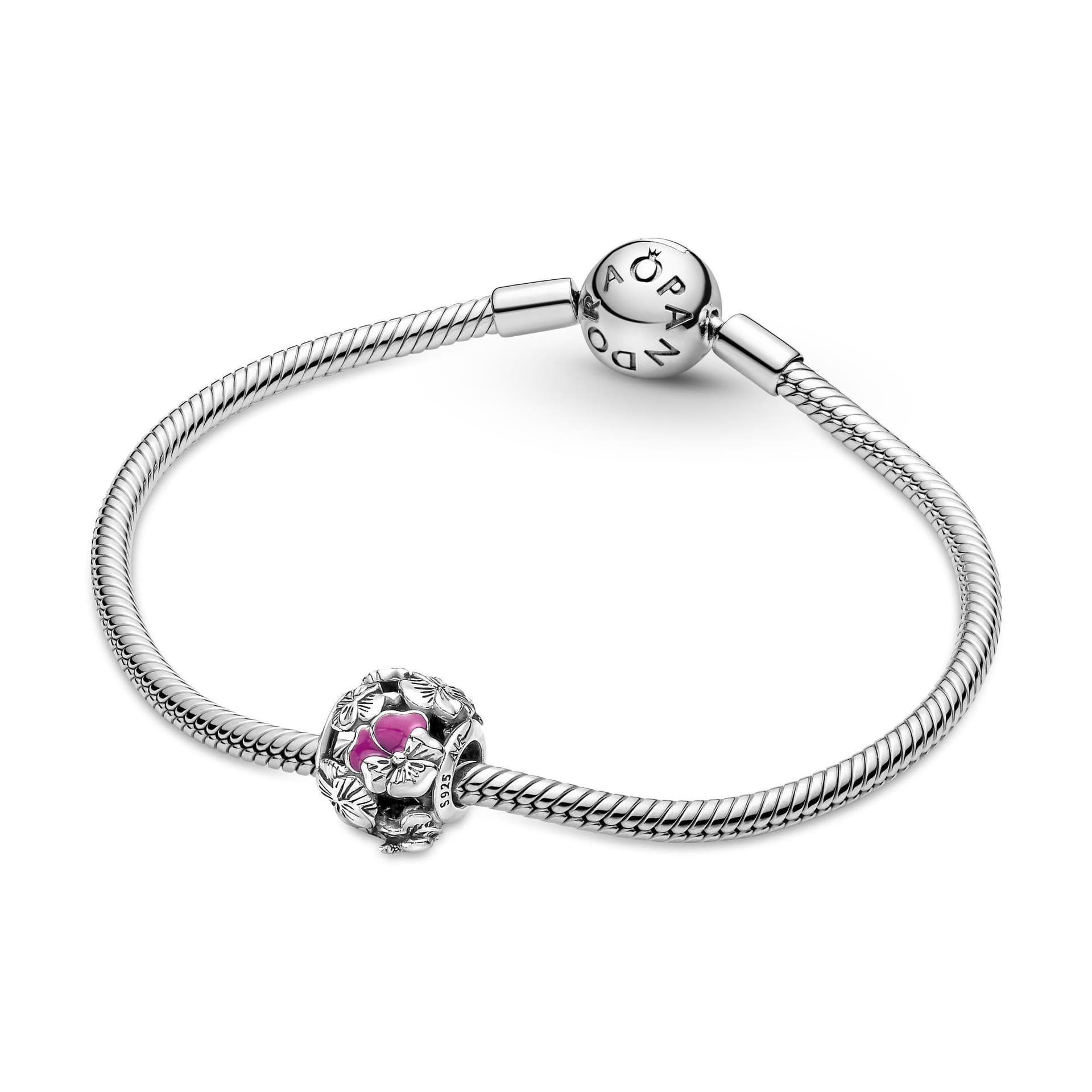 PANDORA - Charm Openwork Viole del Pensiero in Bead Charm Alba Gioielli - Casoria, commercioVirtuoso.it