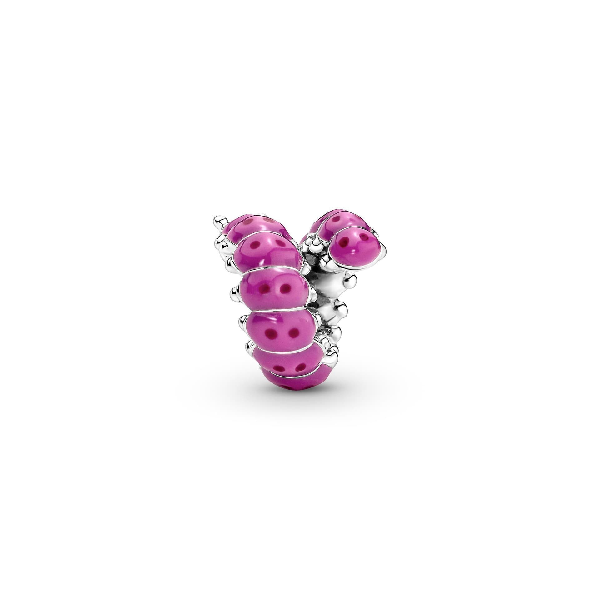 PANDORA -  Charm Bruco Rosa in Bead Charm Alba Gioielli - Casoria, commercioVirtuoso.it