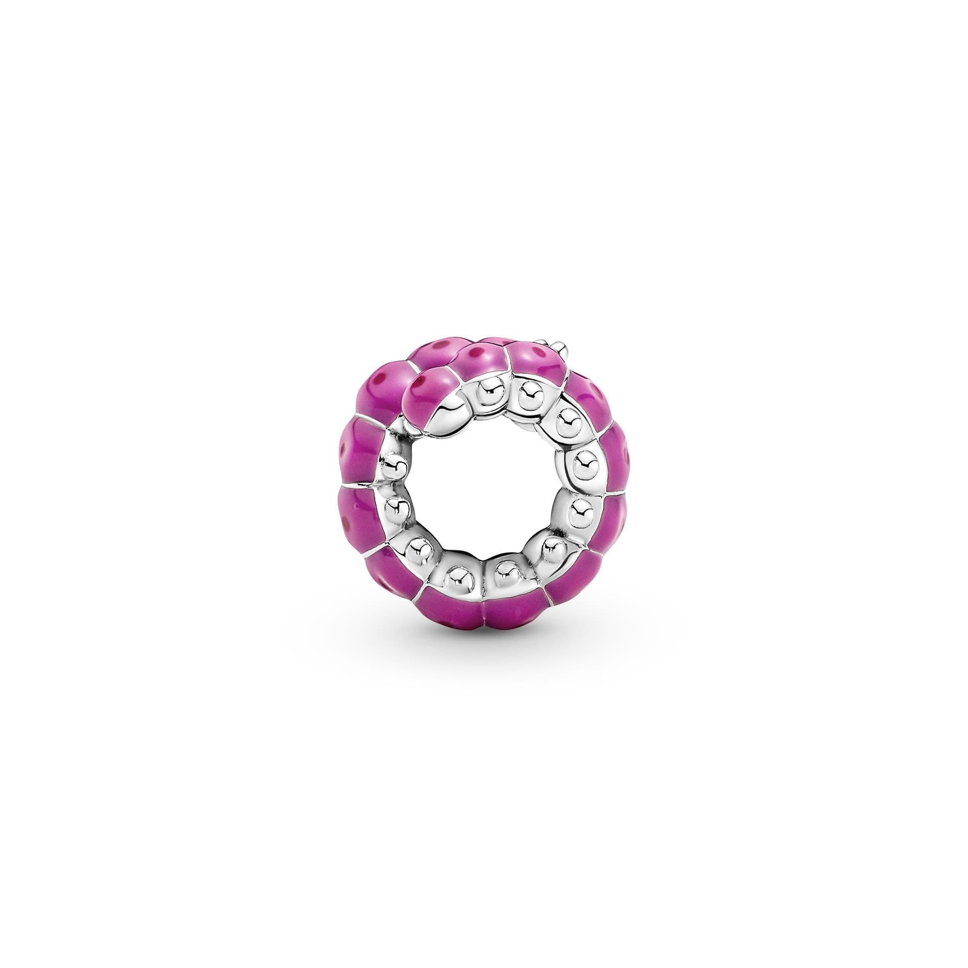 PANDORA -  Charm Bruco Rosa in Bead Charm Alba Gioielli - Casoria, commercioVirtuoso.it