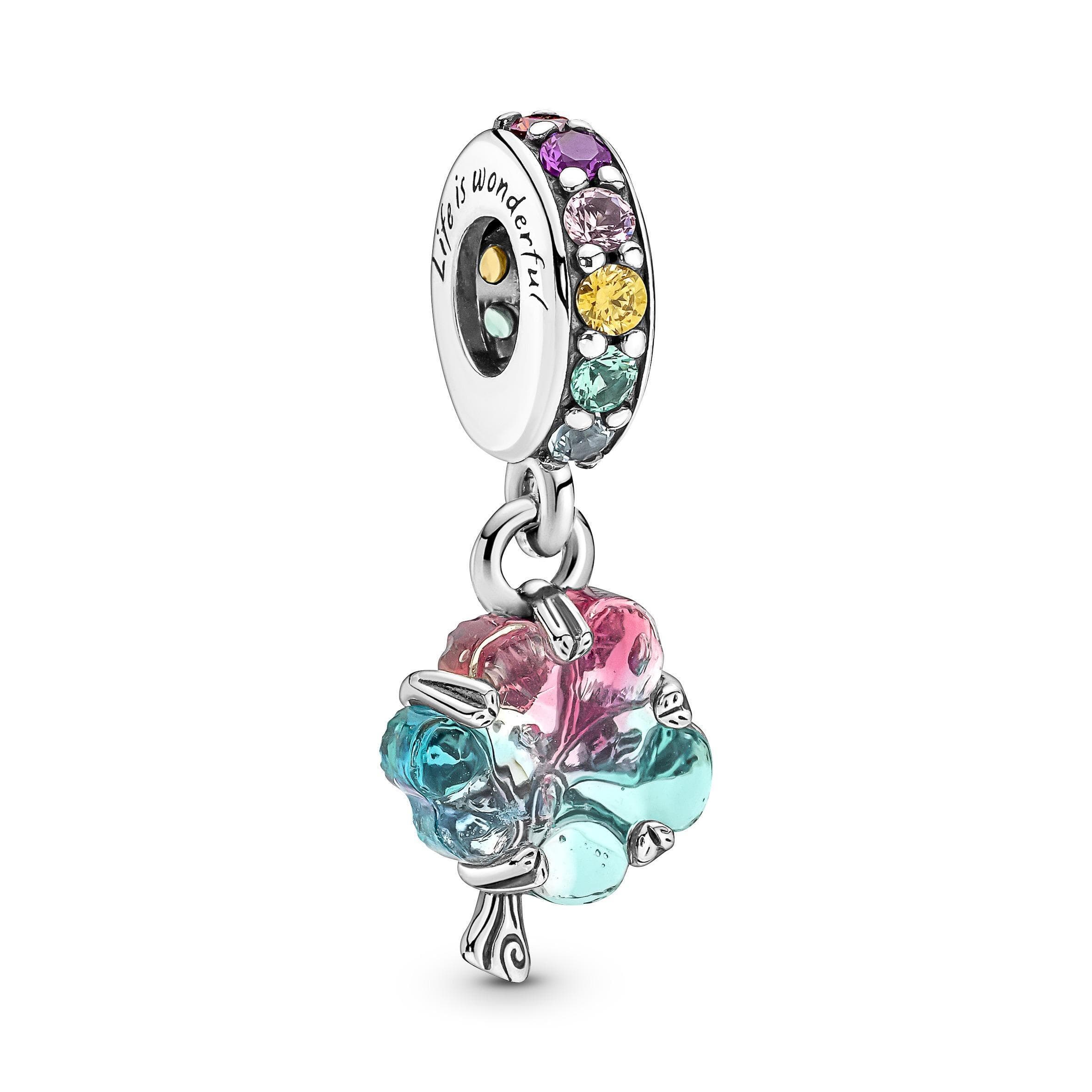 PANDORA - Charm Pendente Albero Arcobaleno Vetro di Murano in Bead Charm Alba Gioielli - Casoria, commercioVirtuoso.it