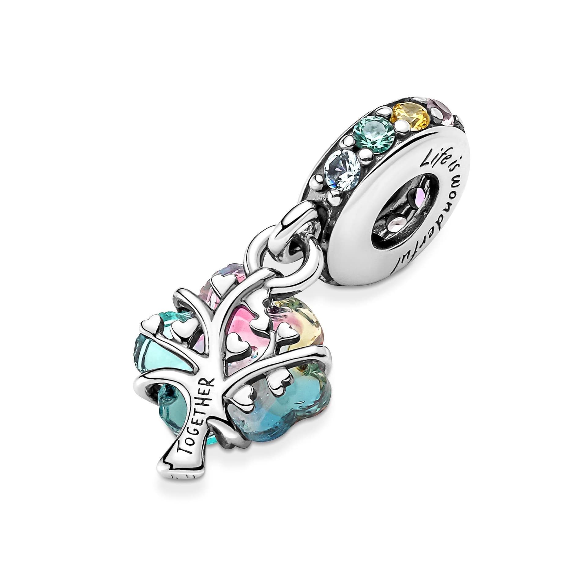 PANDORA - Charm Pendente Albero Arcobaleno Vetro di Murano in Bead Charm Alba Gioielli - Casoria, commercioVirtuoso.it