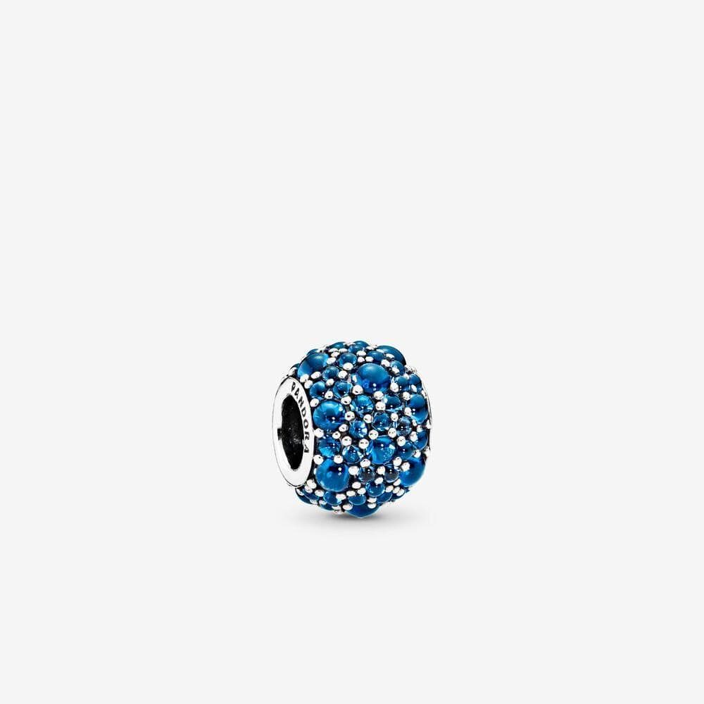 PANDORA - Gocce Scintillanti Blu Intenso in Bead Charm Alba Gioielli - Casoria, commercioVirtuoso.it