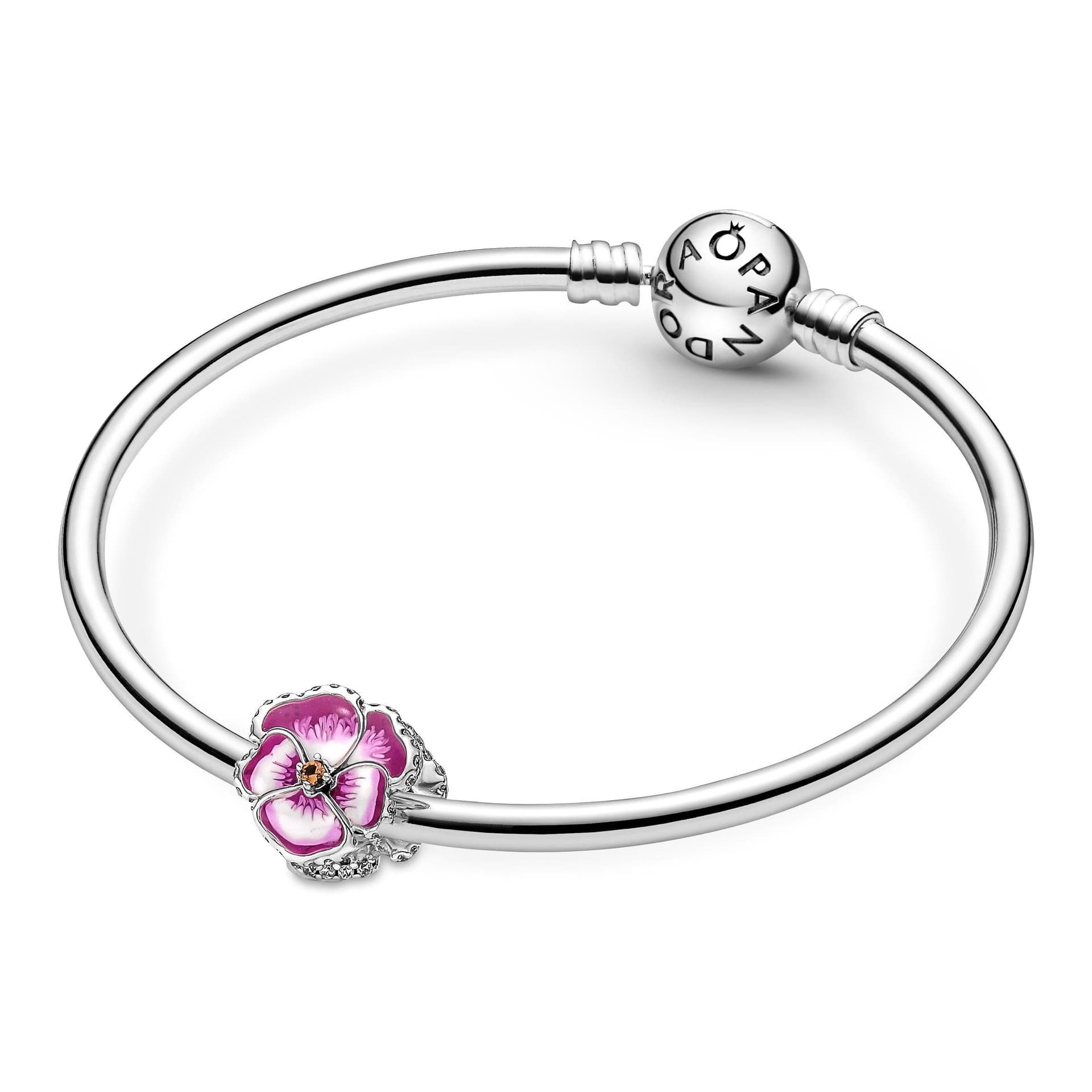 PANDORA -Charm Viola del pensiero Rosa in Bead Charm Alba Gioielli - Casoria, commercioVirtuoso.it
