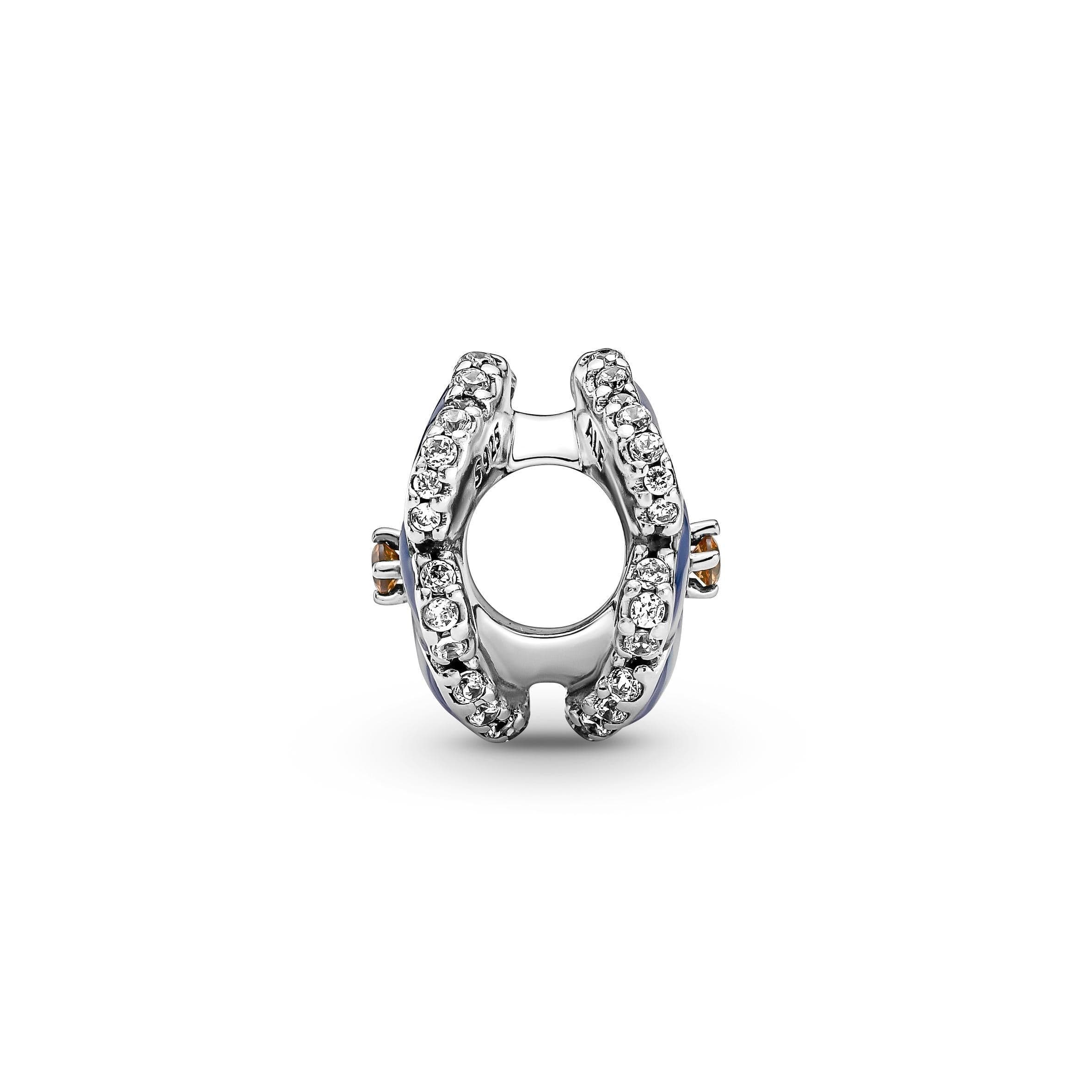 PANDORA -  Charm Viola del pensiero Blu in Bead Charm Alba Gioielli - Casoria, commercioVirtuoso.it