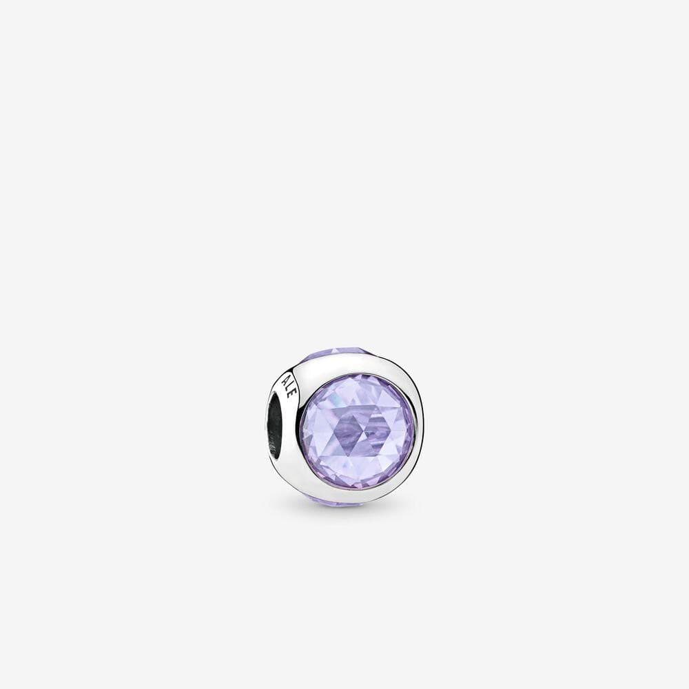 PANDORA Charm Goccia Scintillante Color Lavanda