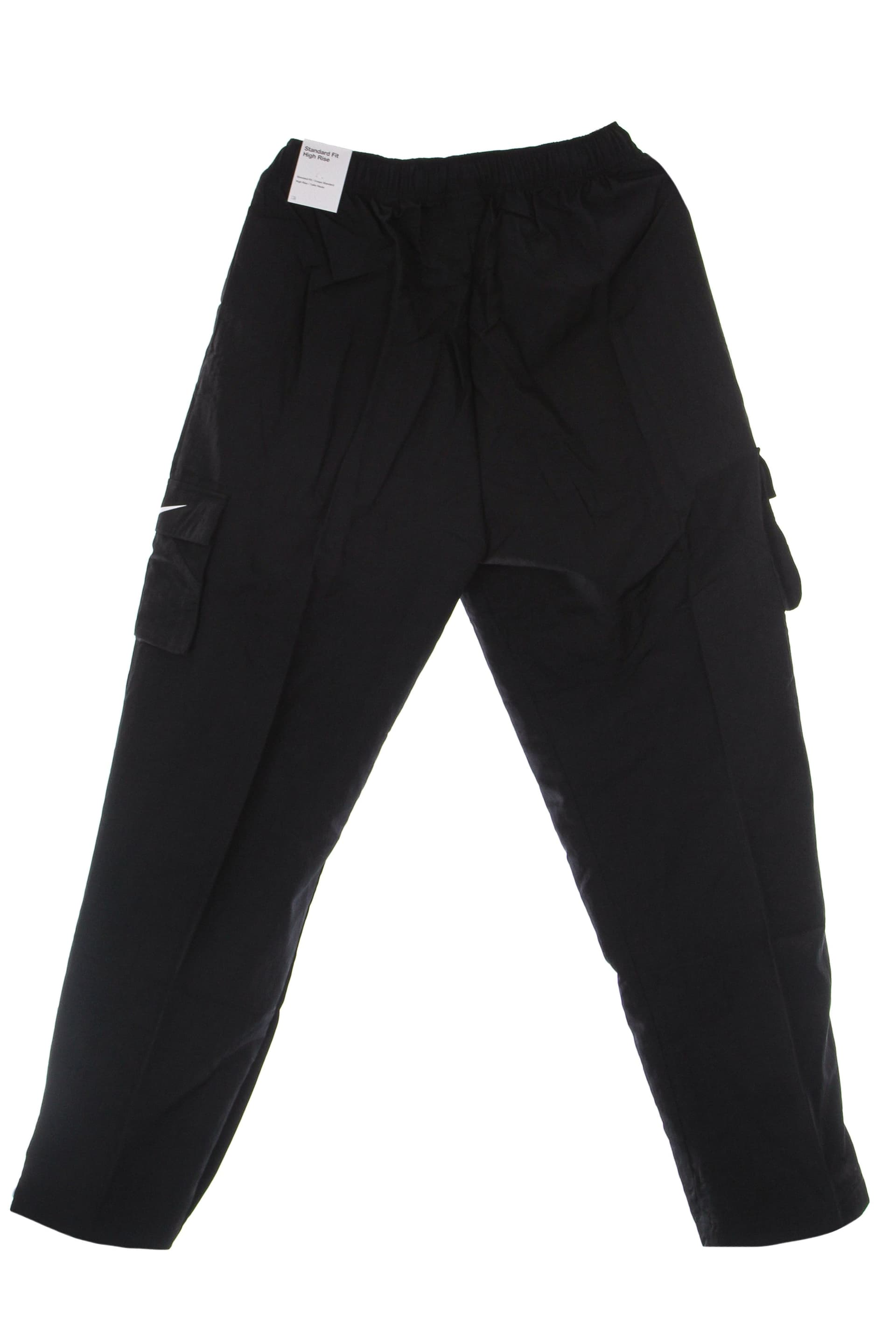 Nike Pantalone Tuta Donna W Sportswear Essential Woven High-rise Pant Cargo Black/white da donna in Pantaloni sportivi Drestige - Casamassima, commercioVirtuoso.it