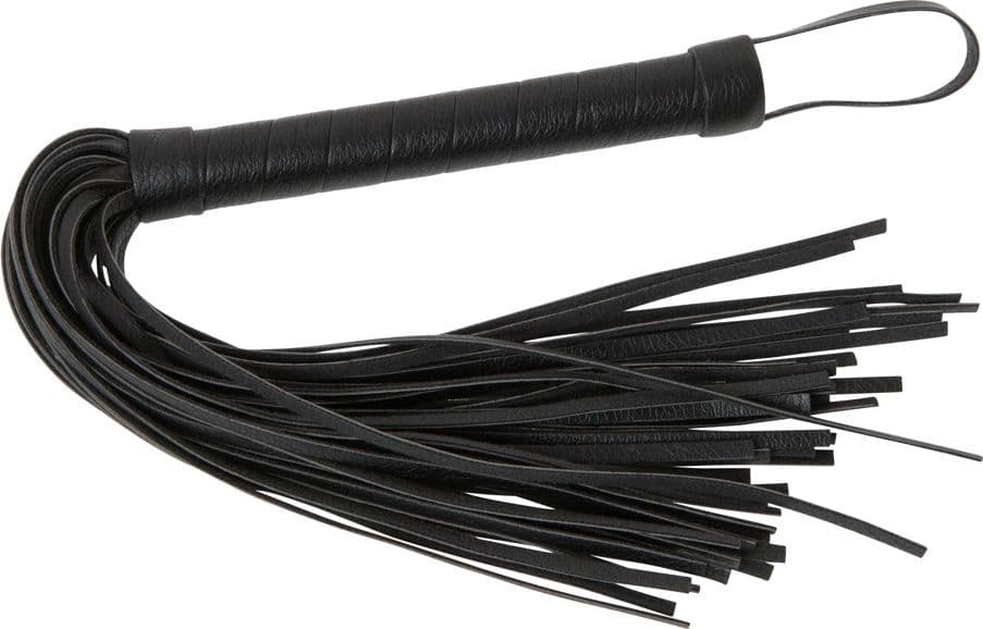 Frustino sexy mini flogger nero pelle PU bondage fetish BDSM role play in prodotto Erosdom - Palmi, commercioVirtuoso.it