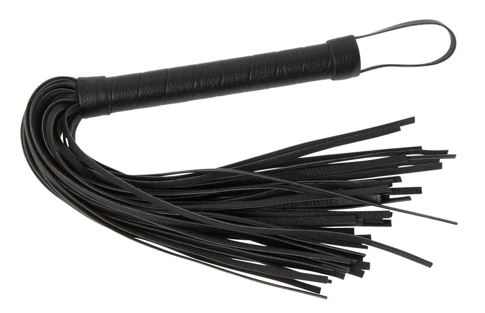 Frustino sexy mini flogger nero pelle PU bondage fetish BDSM role play in prodotto Erosdom - Palmi, commercioVirtuoso.it
