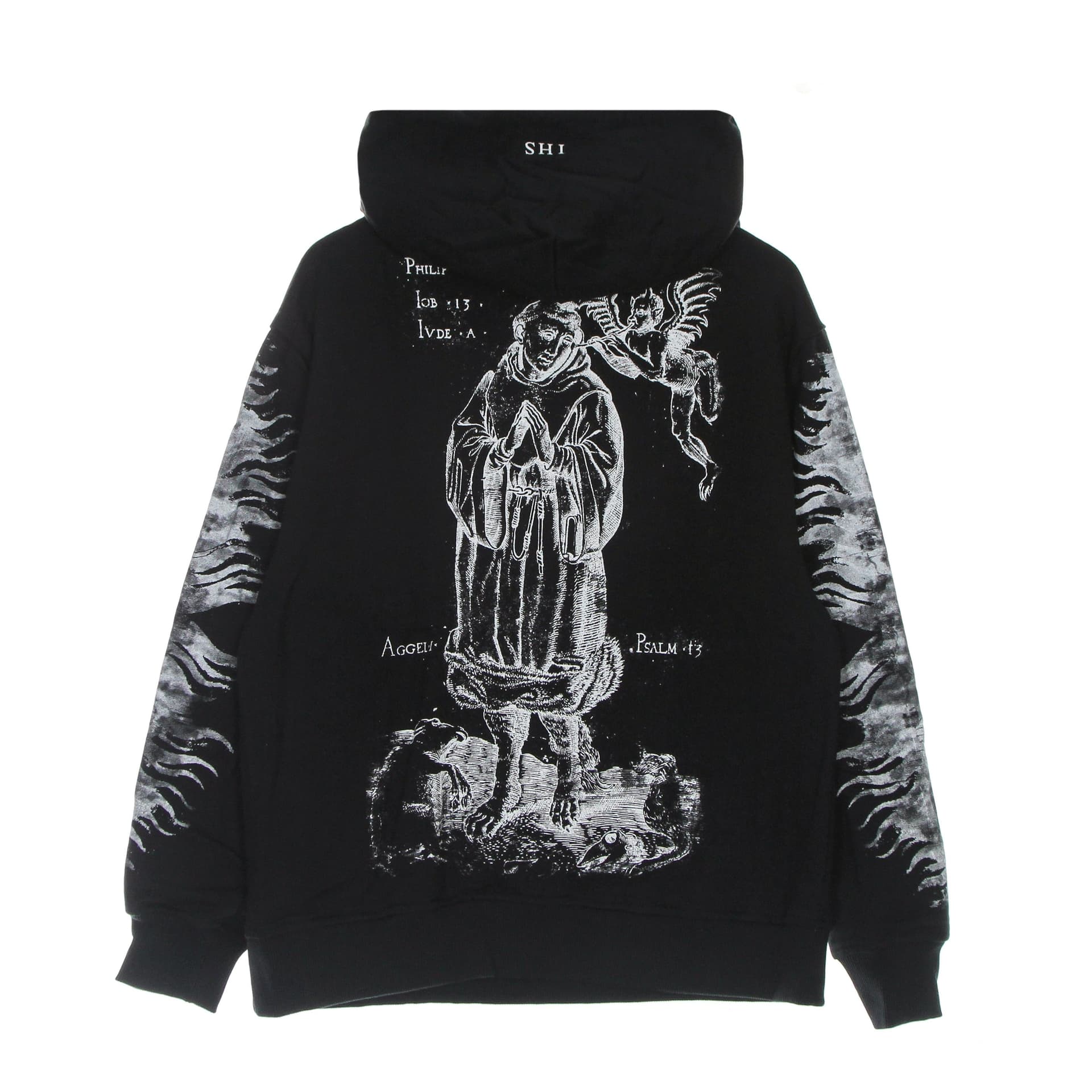 IHS Felpa Leggera Cappuccio Uomo Respect Your Demon Hoodie Black da uomo in Felpe con cappuccio Drestige - Casamassima, commercioVirtuoso.it