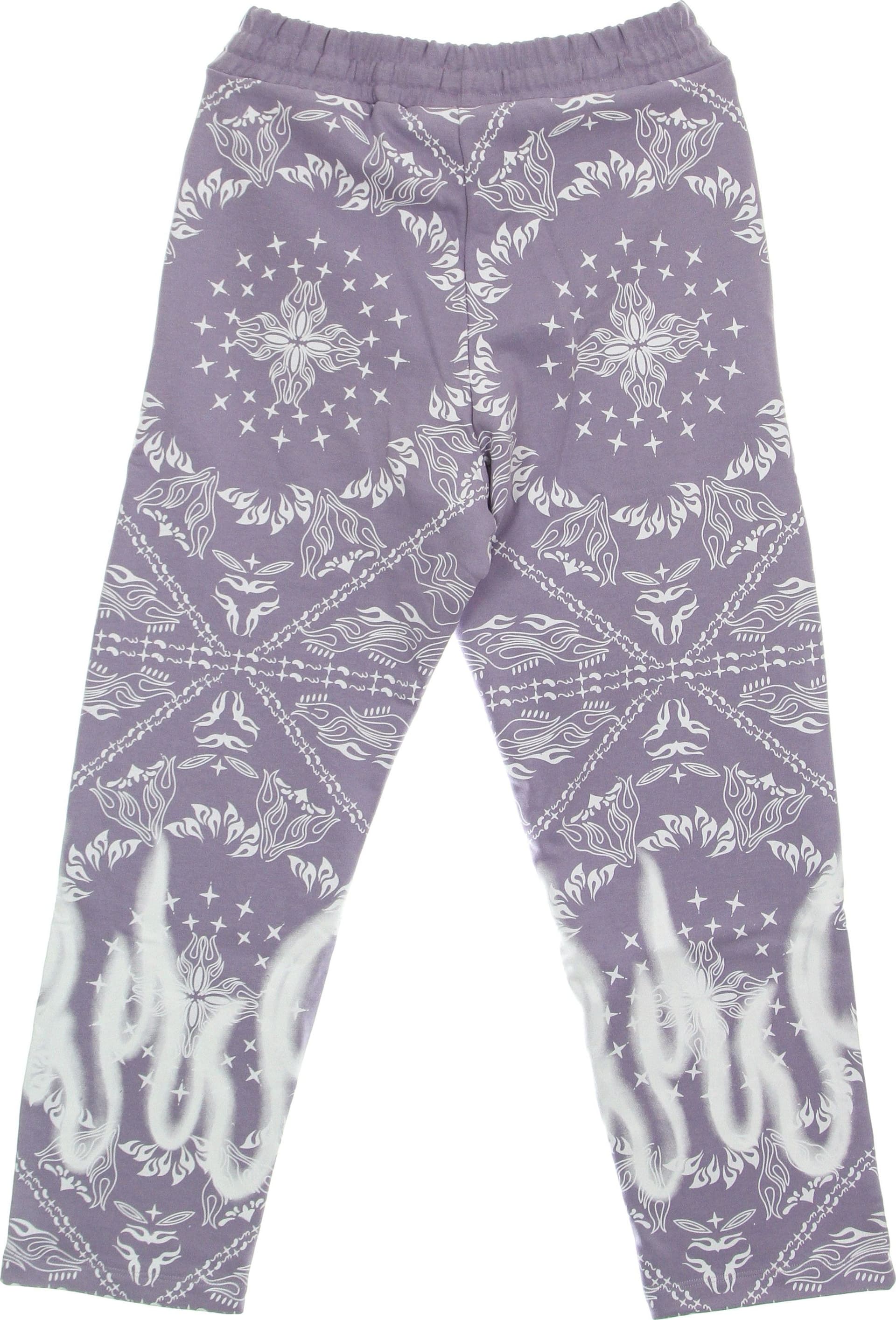 VISION OF SUPER Pantalone Tuta Leggero Uomo Bandana Print Pants Lilac da uomo in Pantaloni sportivi Drestige - Casamassima, commercioVirtuoso.it