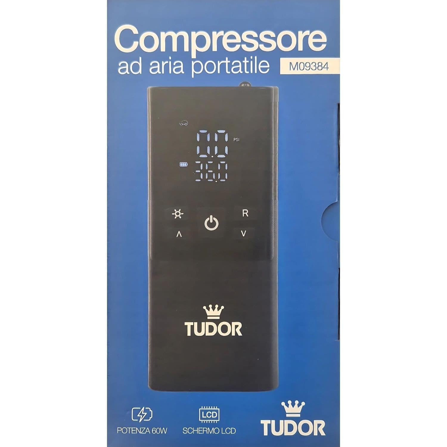 Compressore Portatile con Sensore Pressione, Schermo LCD Digitale e Luce LED, 4 Modalità per Auto, Moto, Bicicletta, Palone in Compressori portatili Ecoprice.it - Avellino, commercioVirtuoso.it
