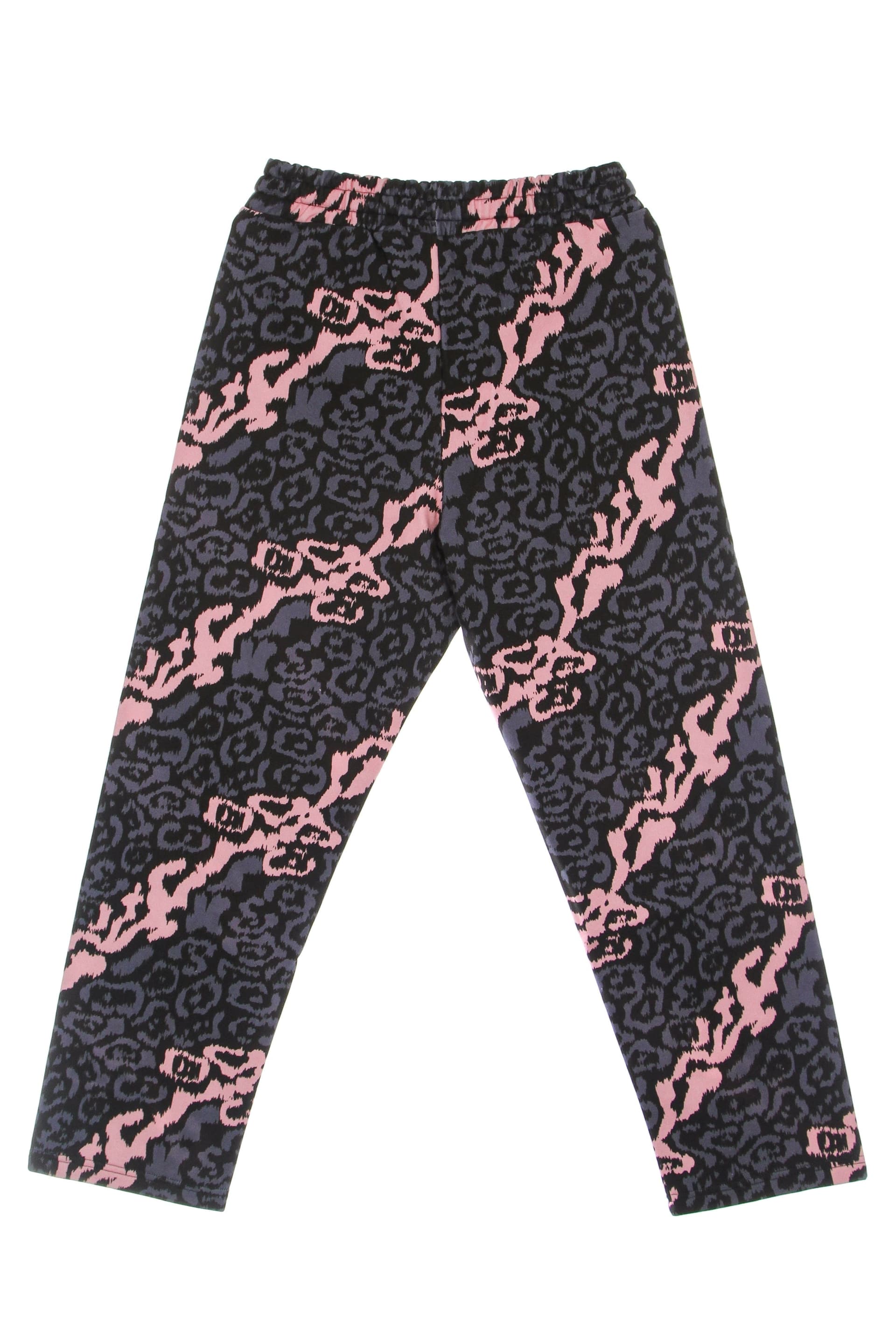 VISION OF SUPER Pantalone Tuta Leggero Uomo Allover Leopard Pants Pink/grey da uomo in Pantaloni Drestige - Casamassima, commercioVirtuoso.it