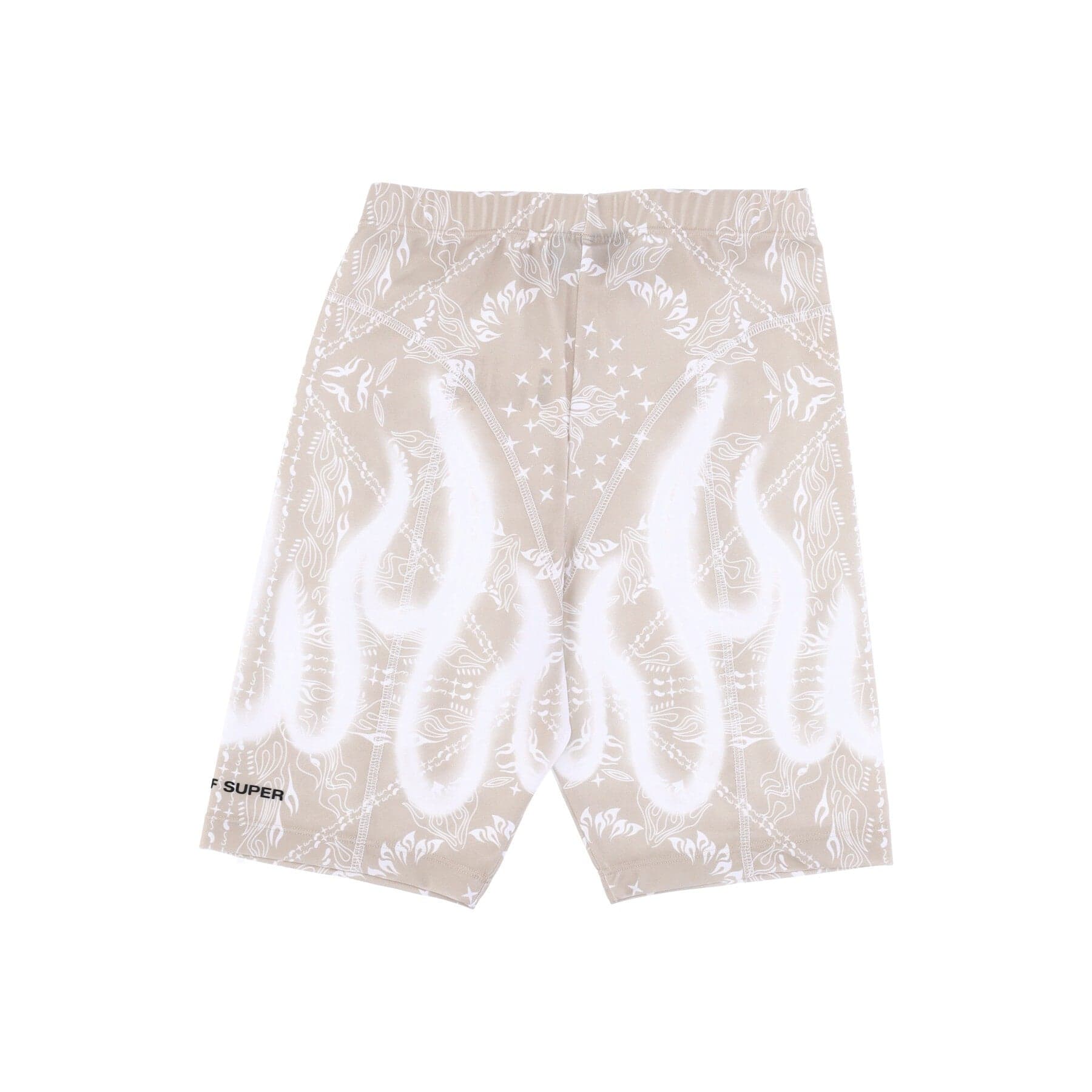 VISION OF SUPER Pantaloncino Ciclista Donna Bandana Print Leggings Beige da donna in Pantaloncini sportivi Drestige - Casamassima, commercioVirtuoso.it