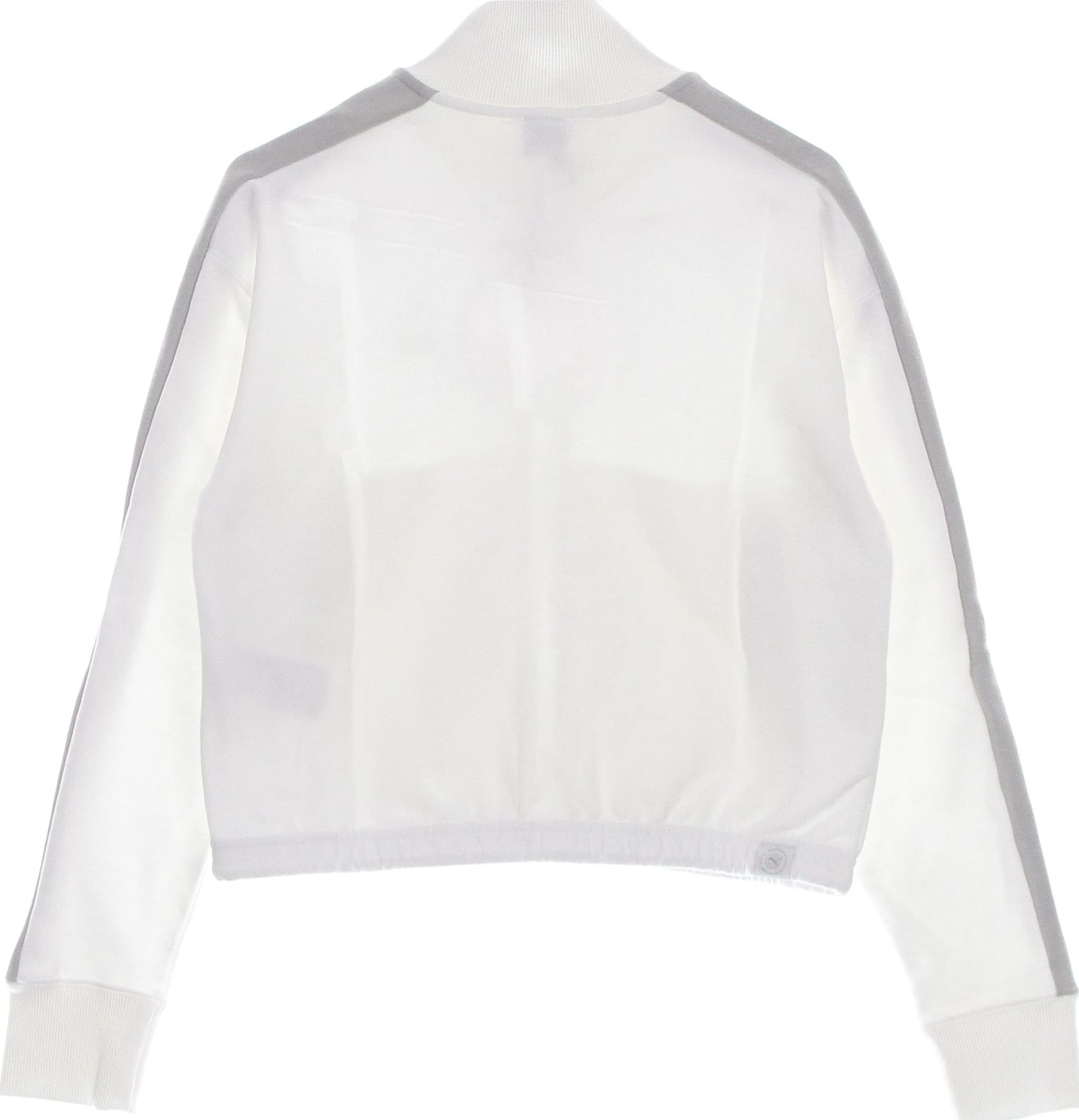 PUMA Felpa Leggera Collo Alto Corta Donna T7 Crop Track Jacket White da donna in Felpe con cappuccio Drestige - Casamassima, commercioVirtuoso.it