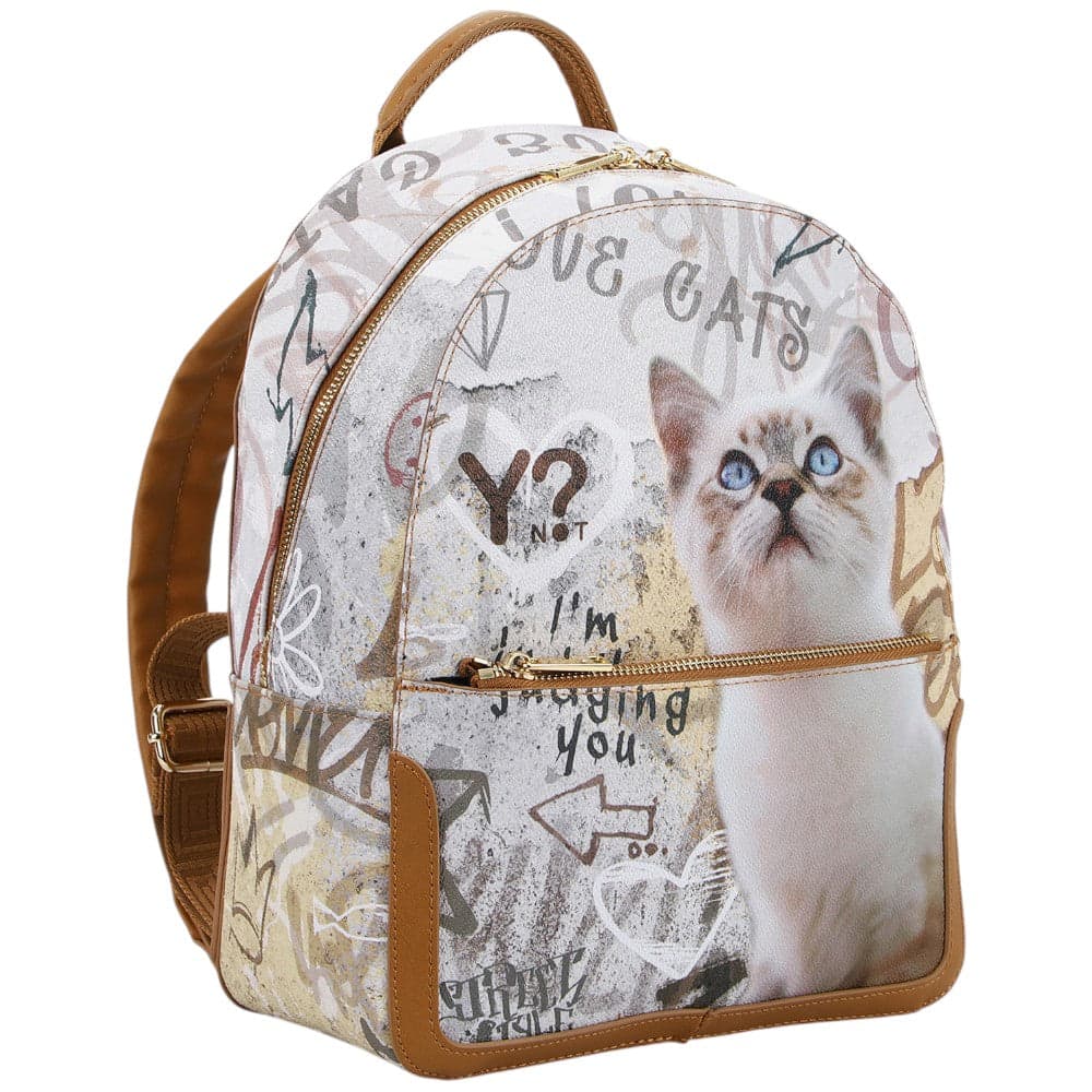 YNot zaino stampa Gatto linea Metro Chic MTC010S5 Zaini YNot
