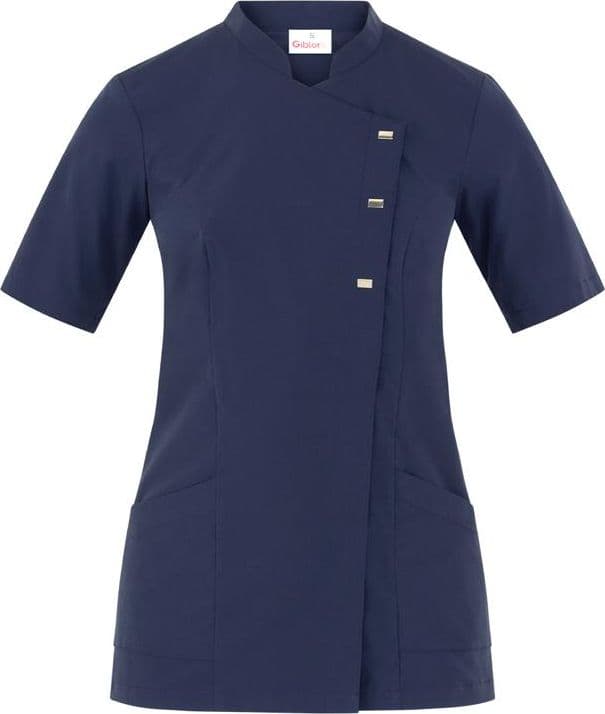 Casacca Greta Blu Casacca Donna Manica Corta Medicale Estetica Acconciature Infermiera in Uniformi sanitarie - giacche Dresswork - Como, commercioVirtuoso.it