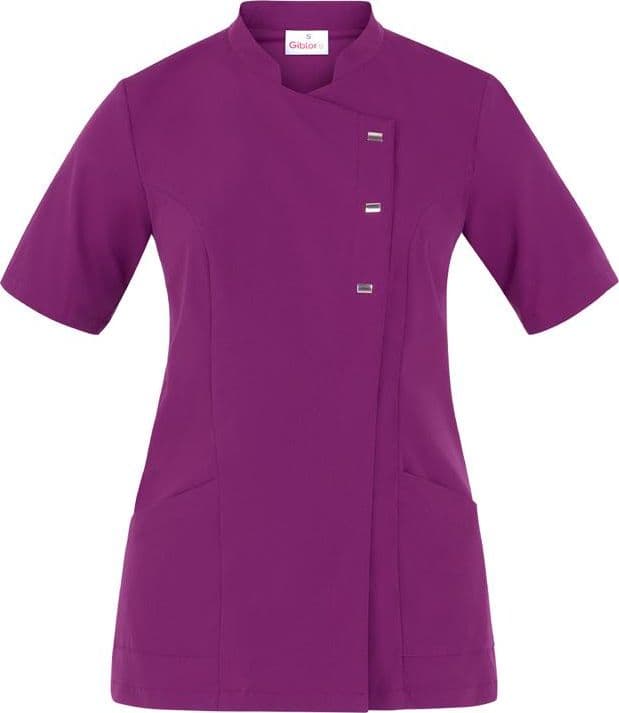 Casacca Greta Prugna Casacca Donna Manica Corta Medicale Estetica Acconciature Infermiera in Uniformi sanitarie - giacche Dresswork - Como, commercioVirtuoso.it
