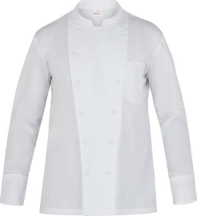 Giacca Alessio Tencel® Bianca Giacca Cuoco No Stiro in Giacche da chef Dresswork - Como, commercioVirtuoso.it