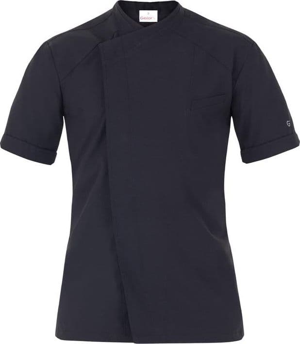 Giacca Aron Nero Giacca Casacca Cuoco Manica Corta No Stiro in Giacche da chef Dresswork - Como, commercioVirtuoso.it