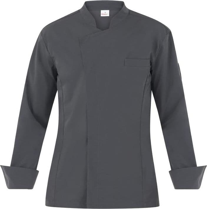 Giacca Giorgio Grigio Giacca Cuoco No Stiro in Giacche da chef Dresswork - Como, commercioVirtuoso.it