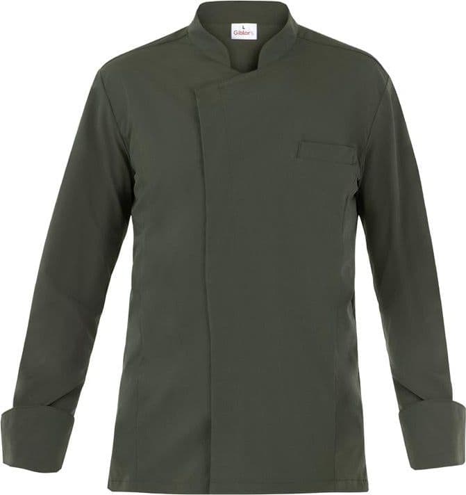 Giacca Giorgio Verde Militare Giacca Cuoco No Stiro in Giacche da chef Dresswork - Como, commercioVirtuoso.it